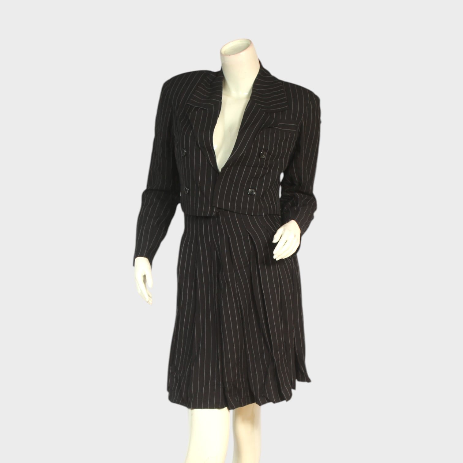 Midnight Pinstripe Power Suit