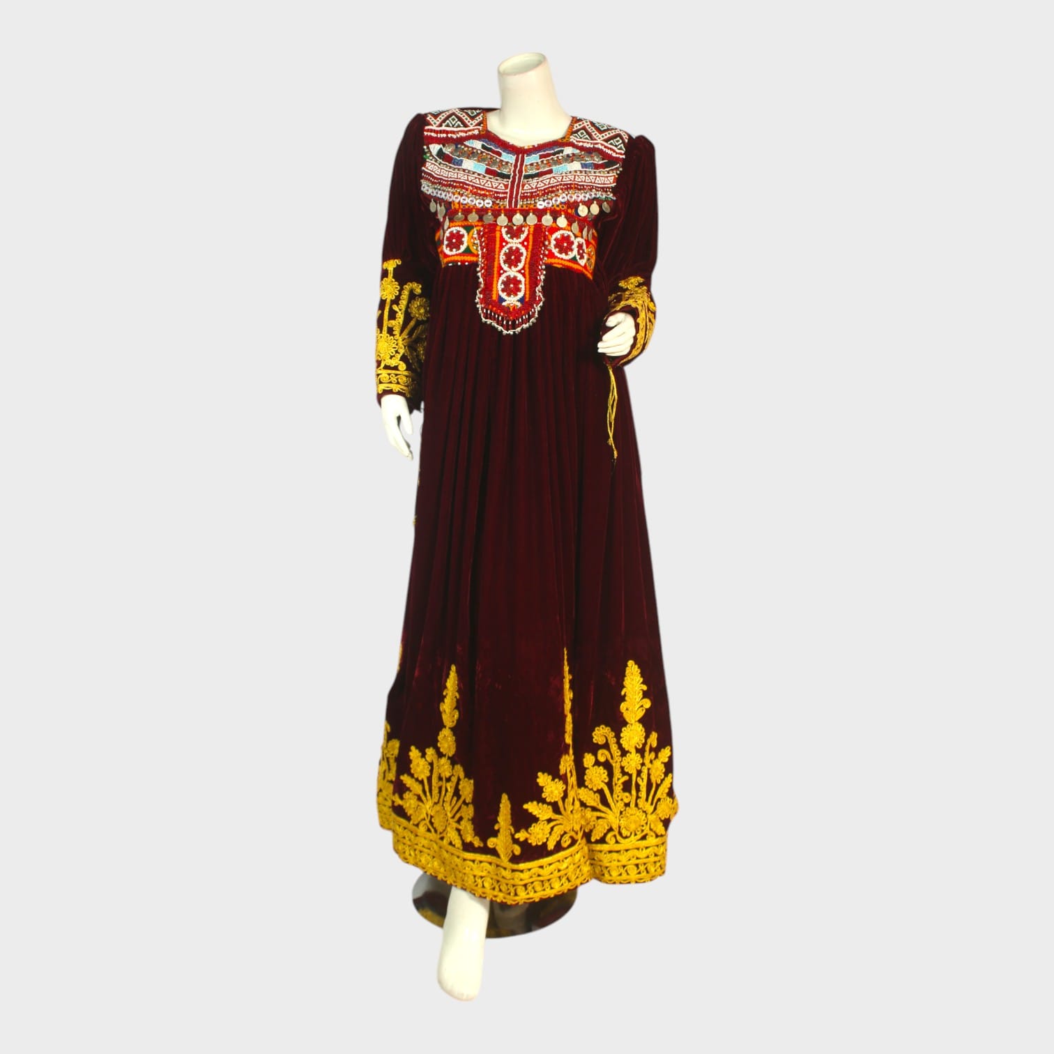 Golden Heirloom Velvet Dress Set