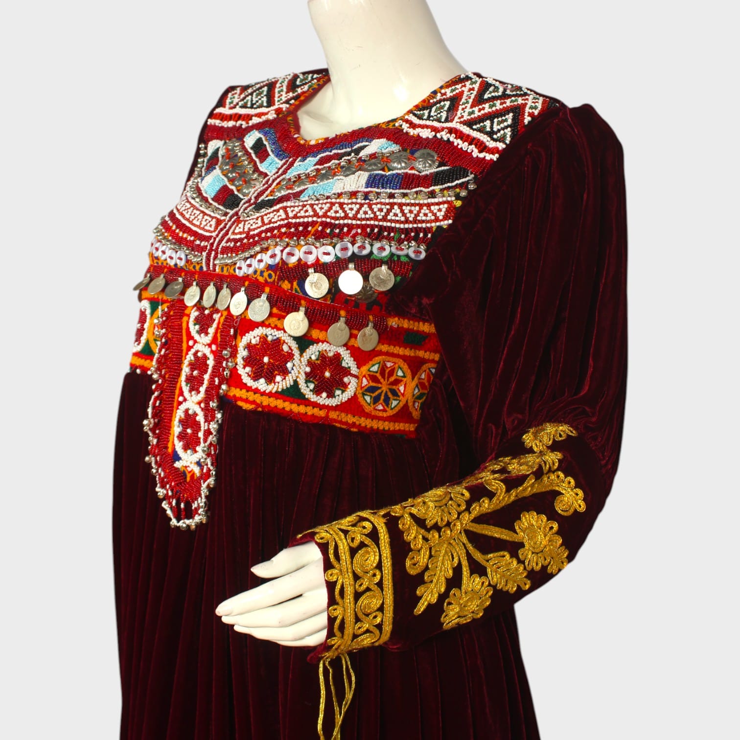 Golden Heirloom Velvet Dress Set