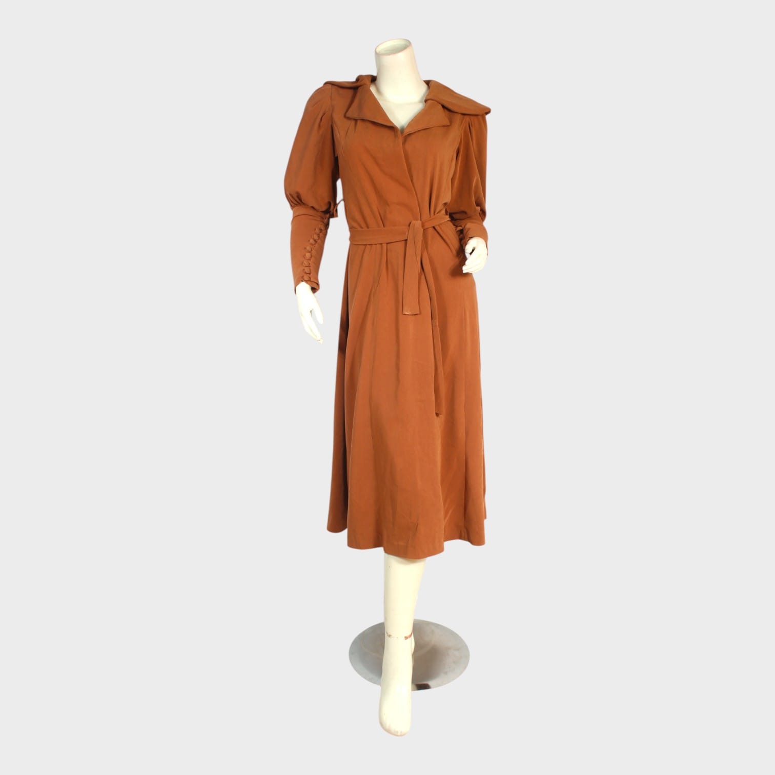 Rust Terra Belted Midi Abaya
