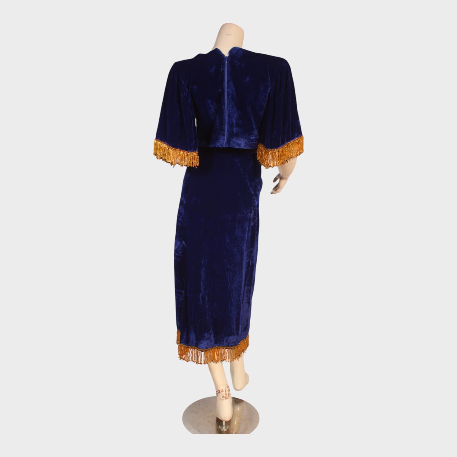 Sapphire Butterfly Velvet Ensemble