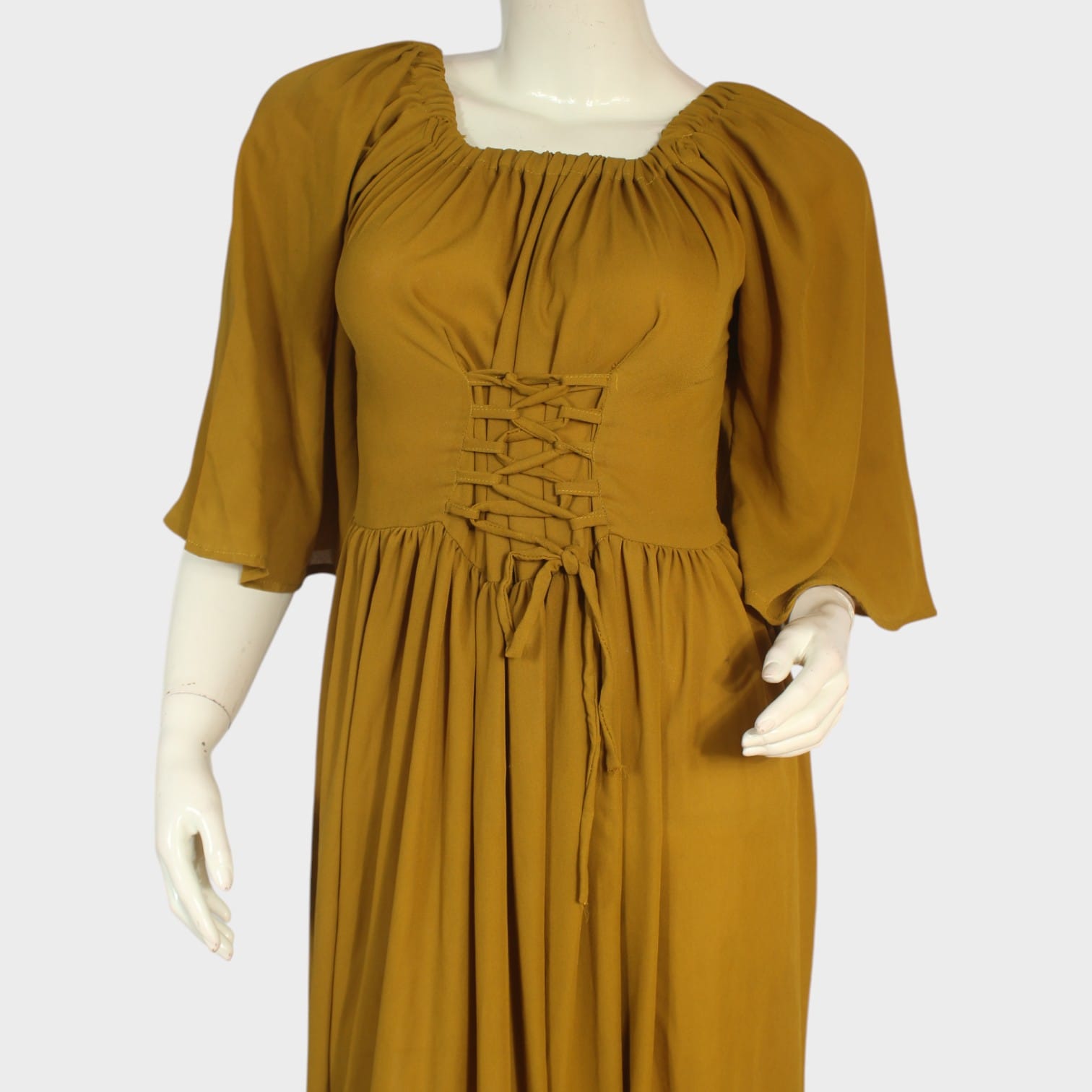 Sahara Lace-Up Maxi Dress