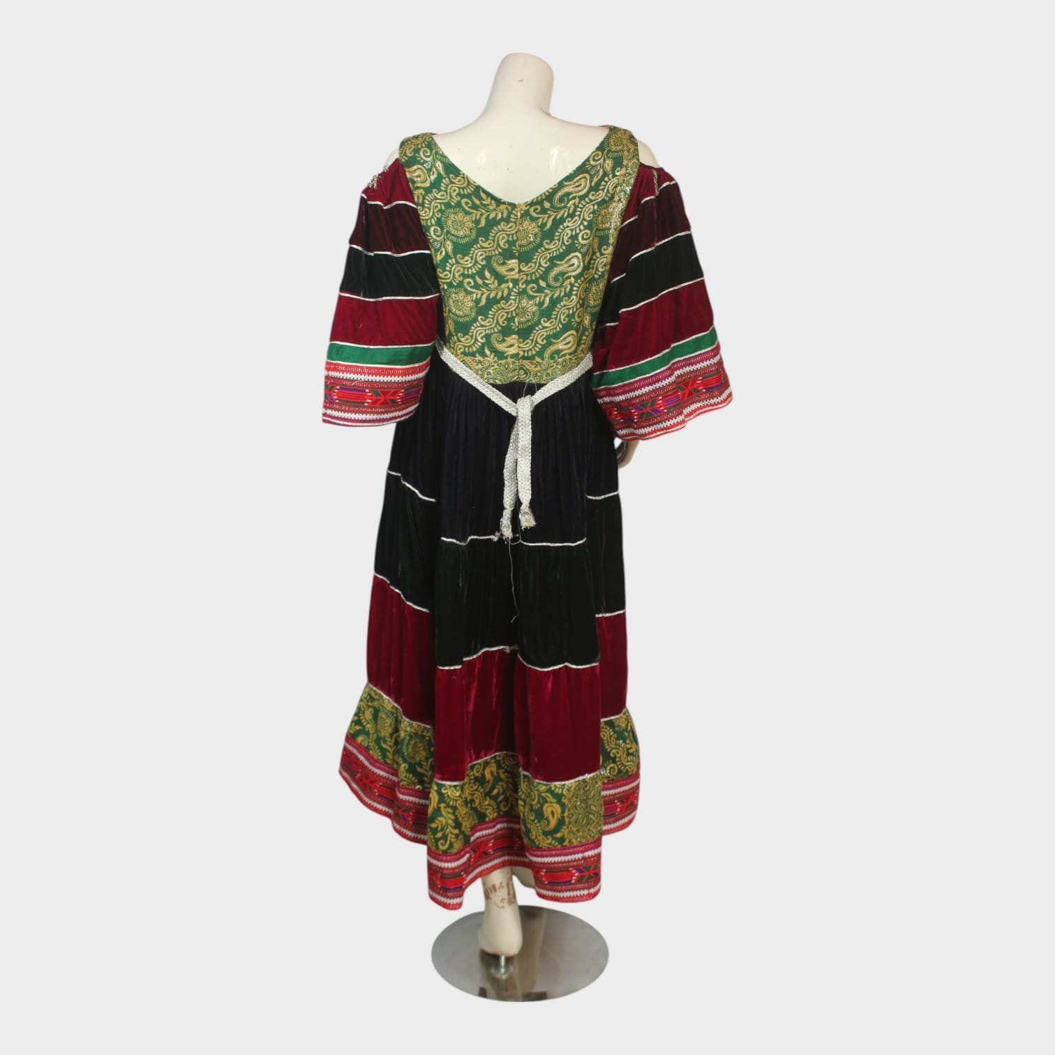 Roya Velvet Patchwork Dress