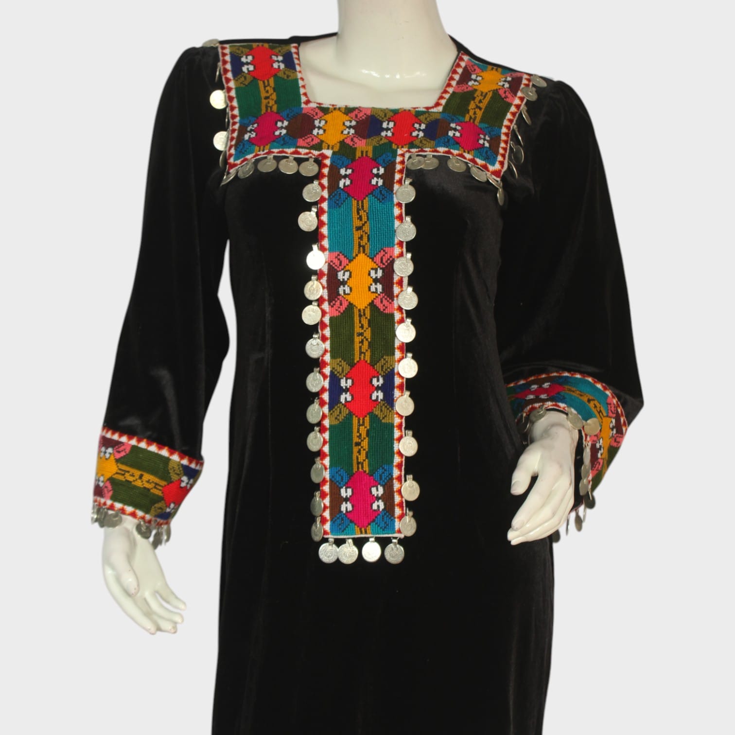 Ziba Coin Velvet Dress