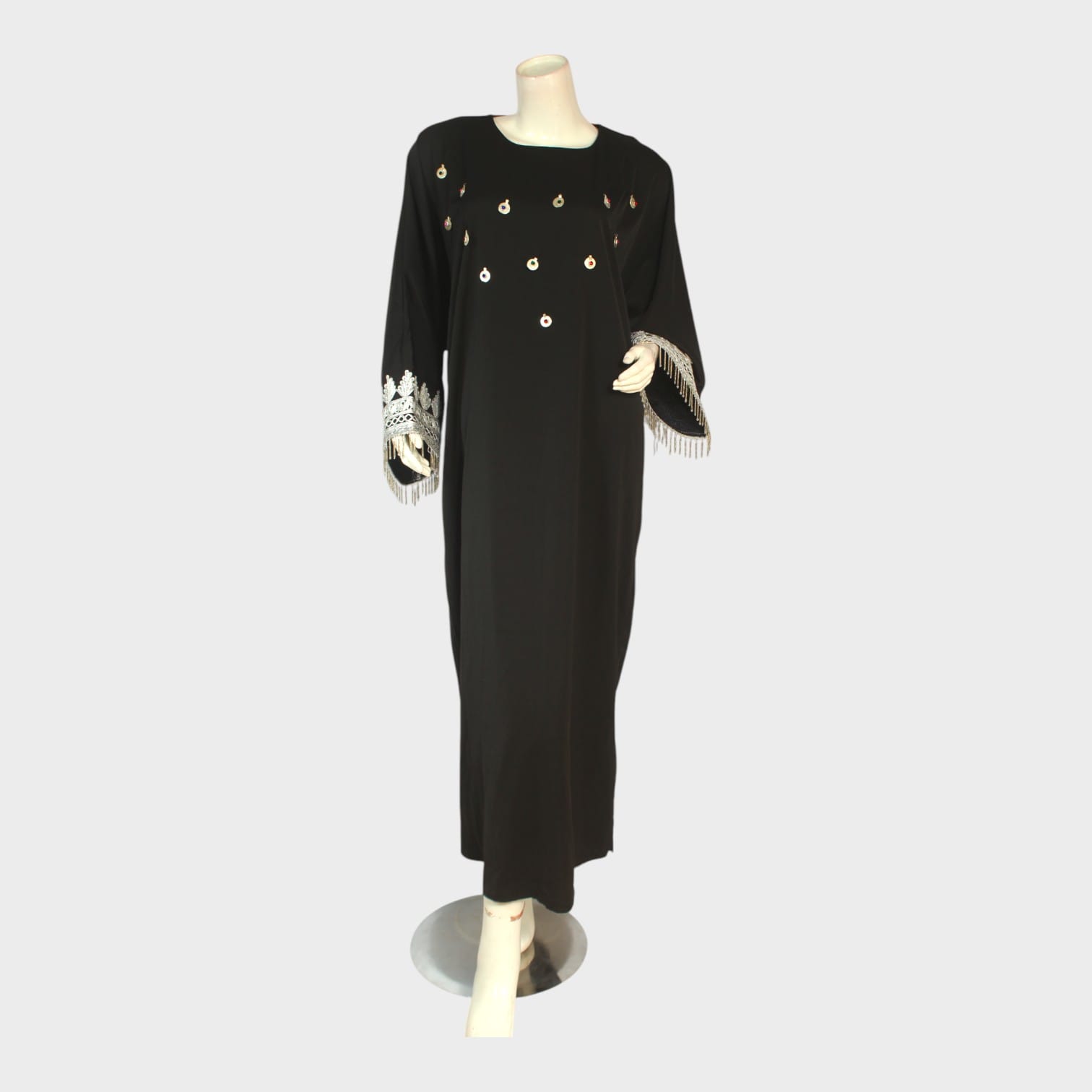 Noorina Black Embellished Maxi