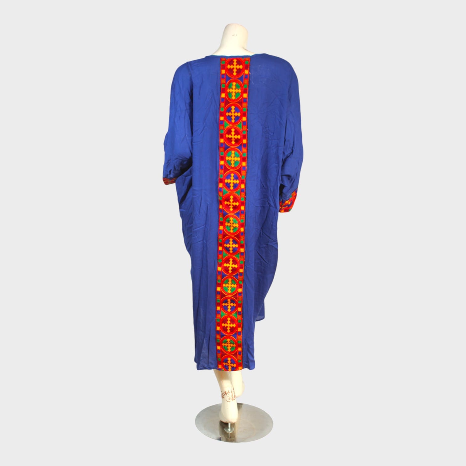 Zahra Royal Blue Tribal Dress