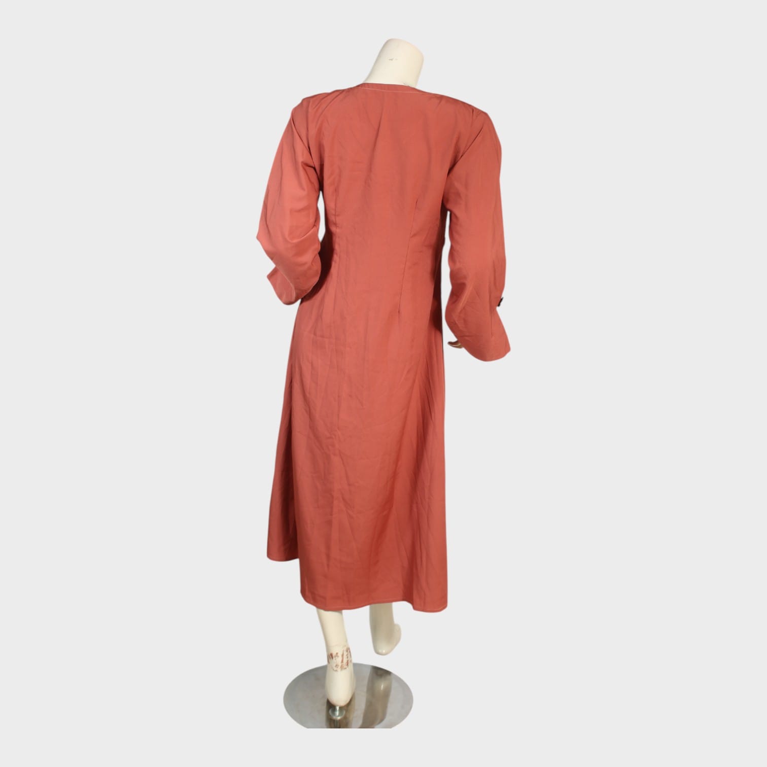 Terracotta Flow Midi Dress