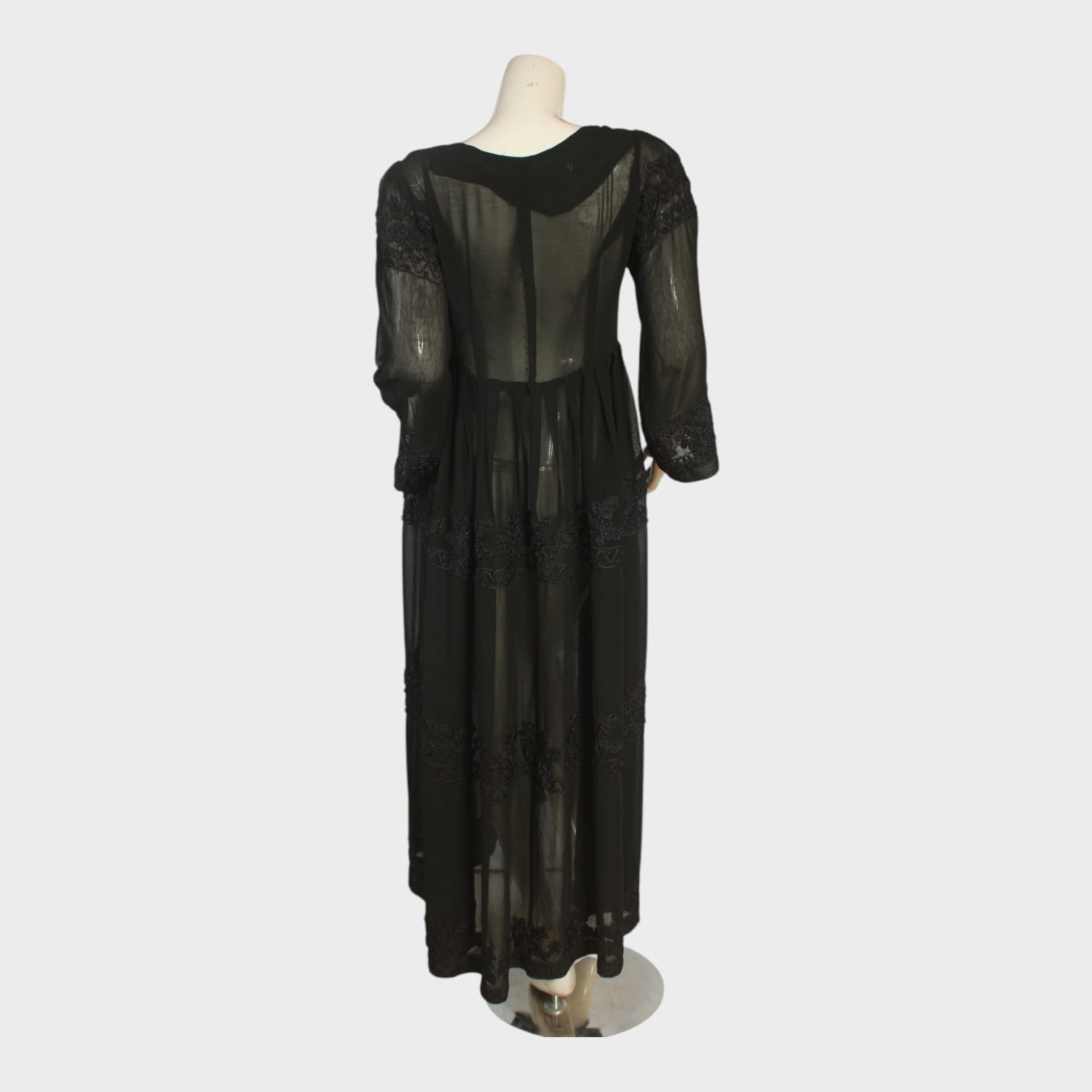 Midnight Sheer Elegance Dress
