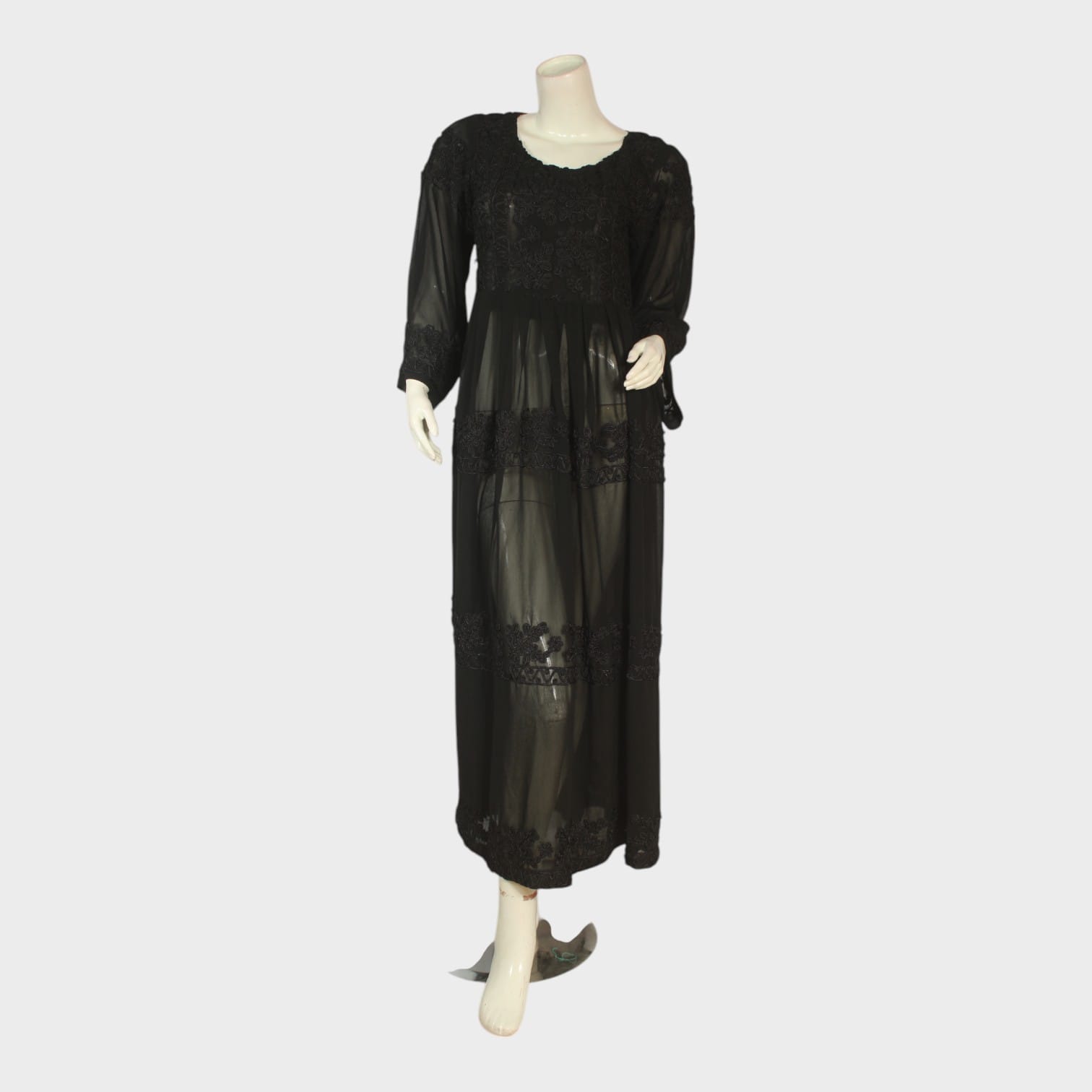 Midnight Sheer Elegance Dress