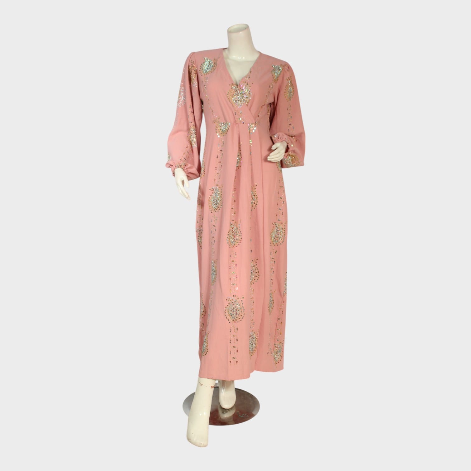 Blush Mirage Embellished Maxi Dress