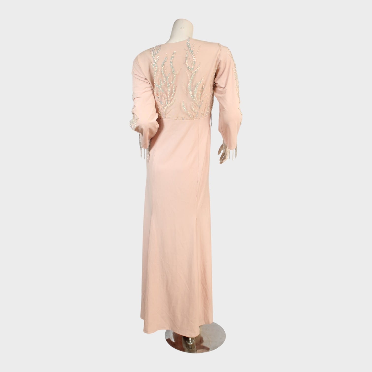 Blush Serenity Embroidered Maxi Dress