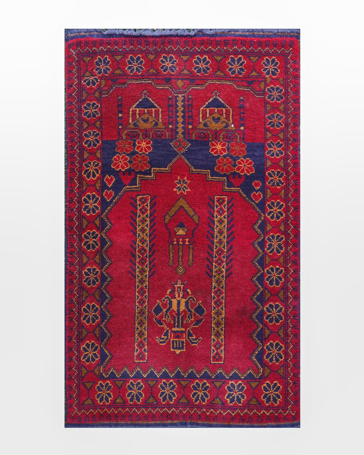 Herat Floral Mosque Rug – ft=4.1 ft x 2.6