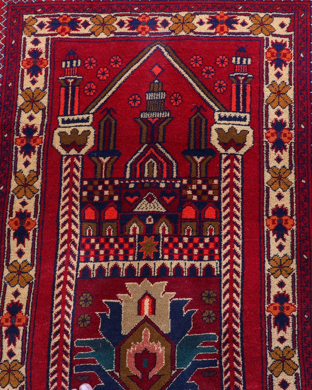Kabul Grand Mosque Rug – 4.1 ft x 2.6 ft