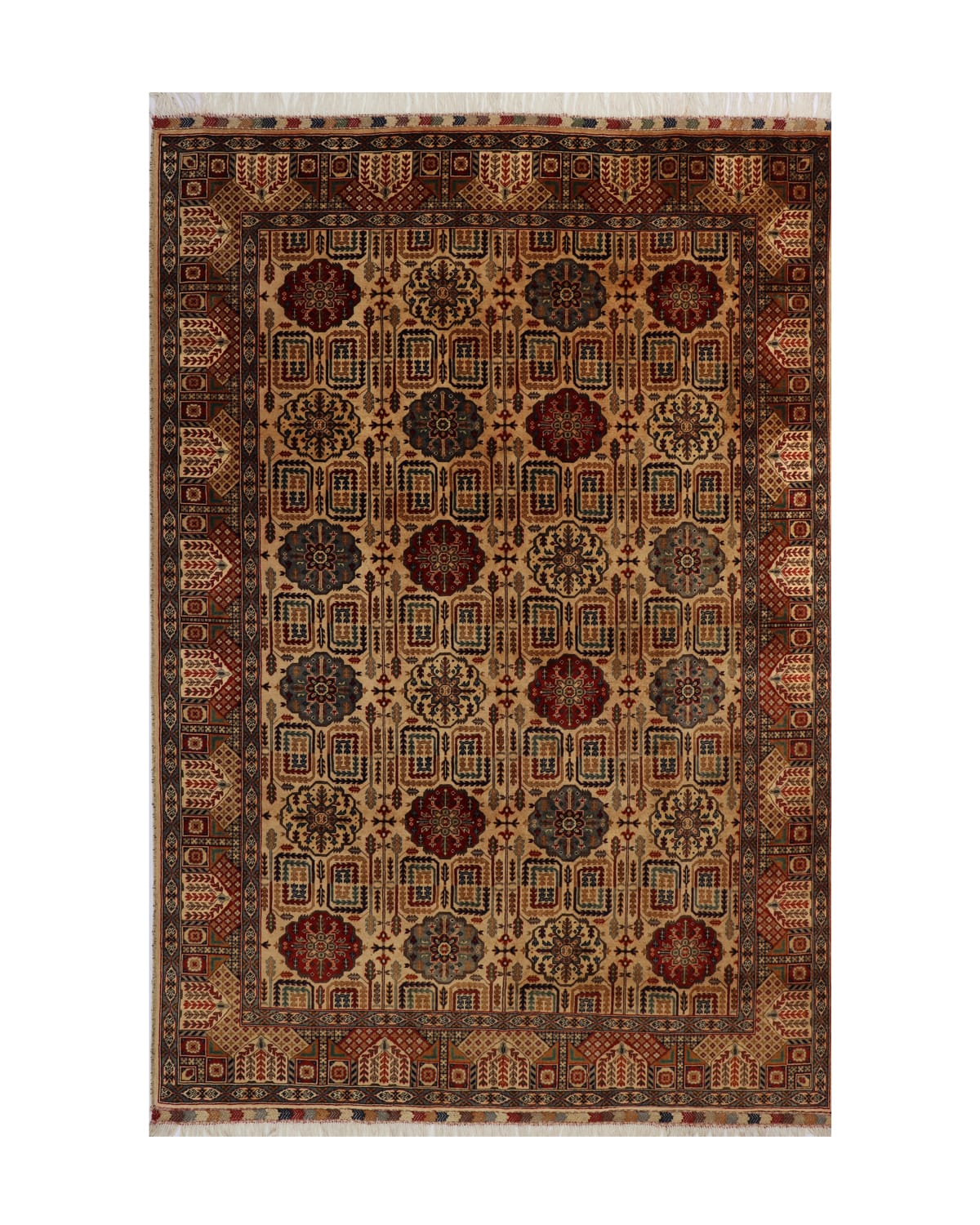 Kunduz Bokhara Wool Rug – 9.8 ft x 6.6 ft