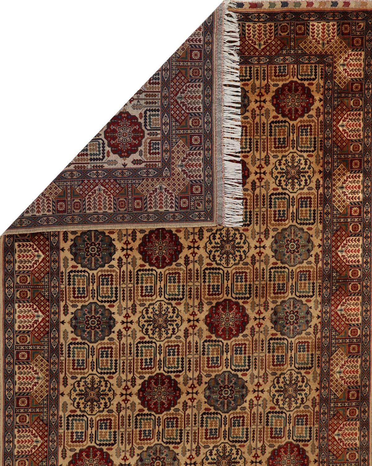 Kunduz Bokhara Wool Rug – 9.8 ft x 6.6 ft