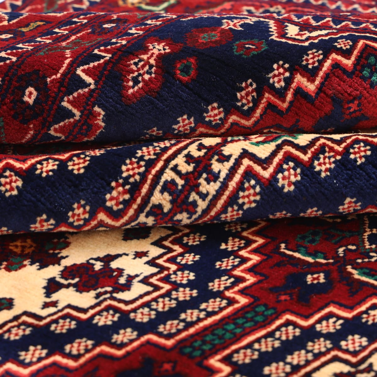 Royal Afghan Red Geometric Wool Rug – 16.4 ft x 6.6 ft