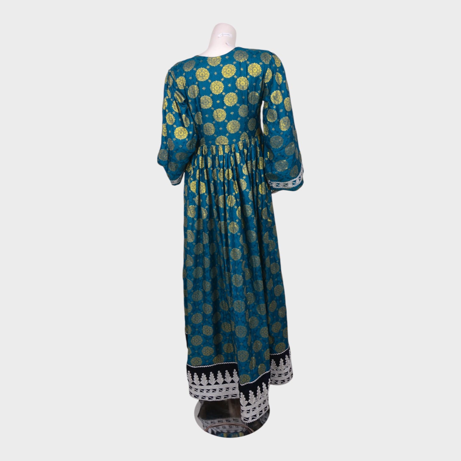 Teal Royal Afghani Dress Set