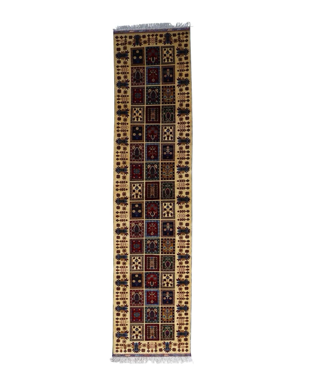 Yellow Wool Runner handmade