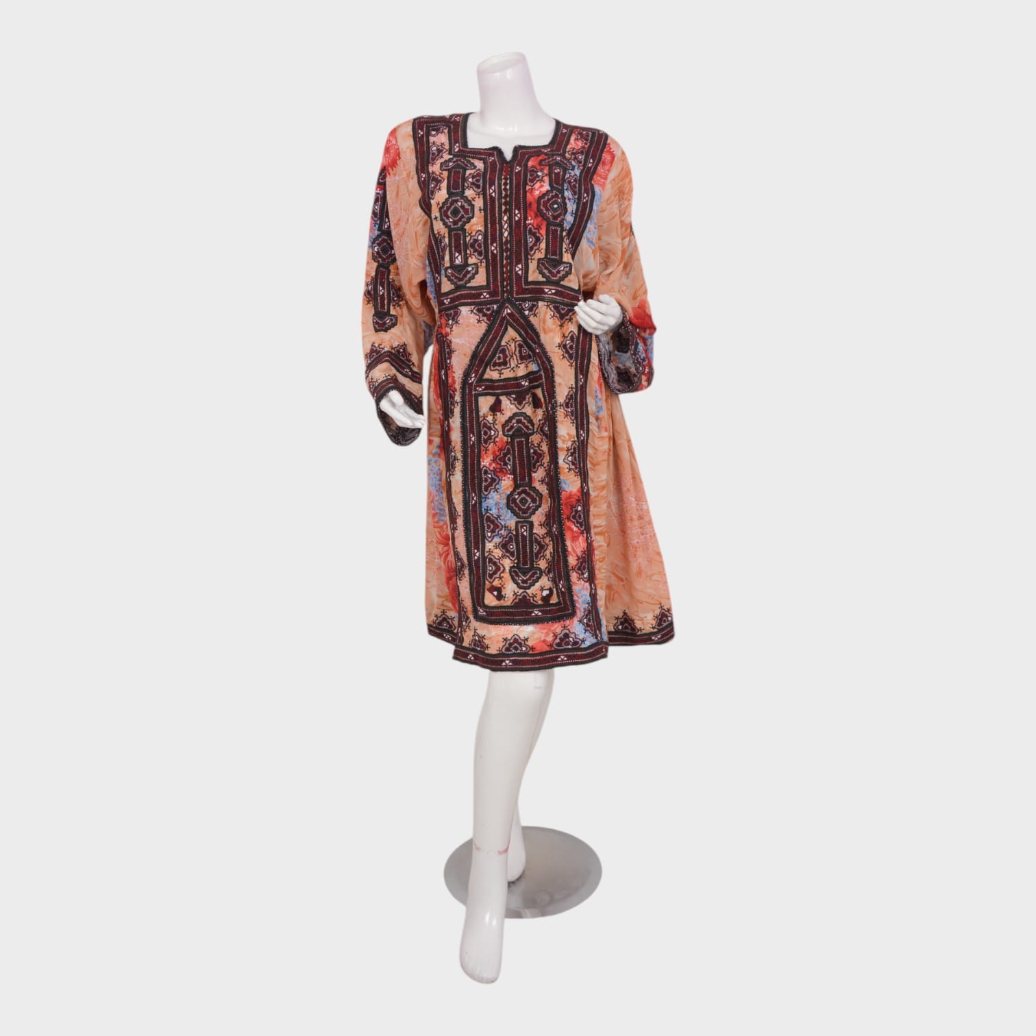 Rust Mirage Kuchi Dress