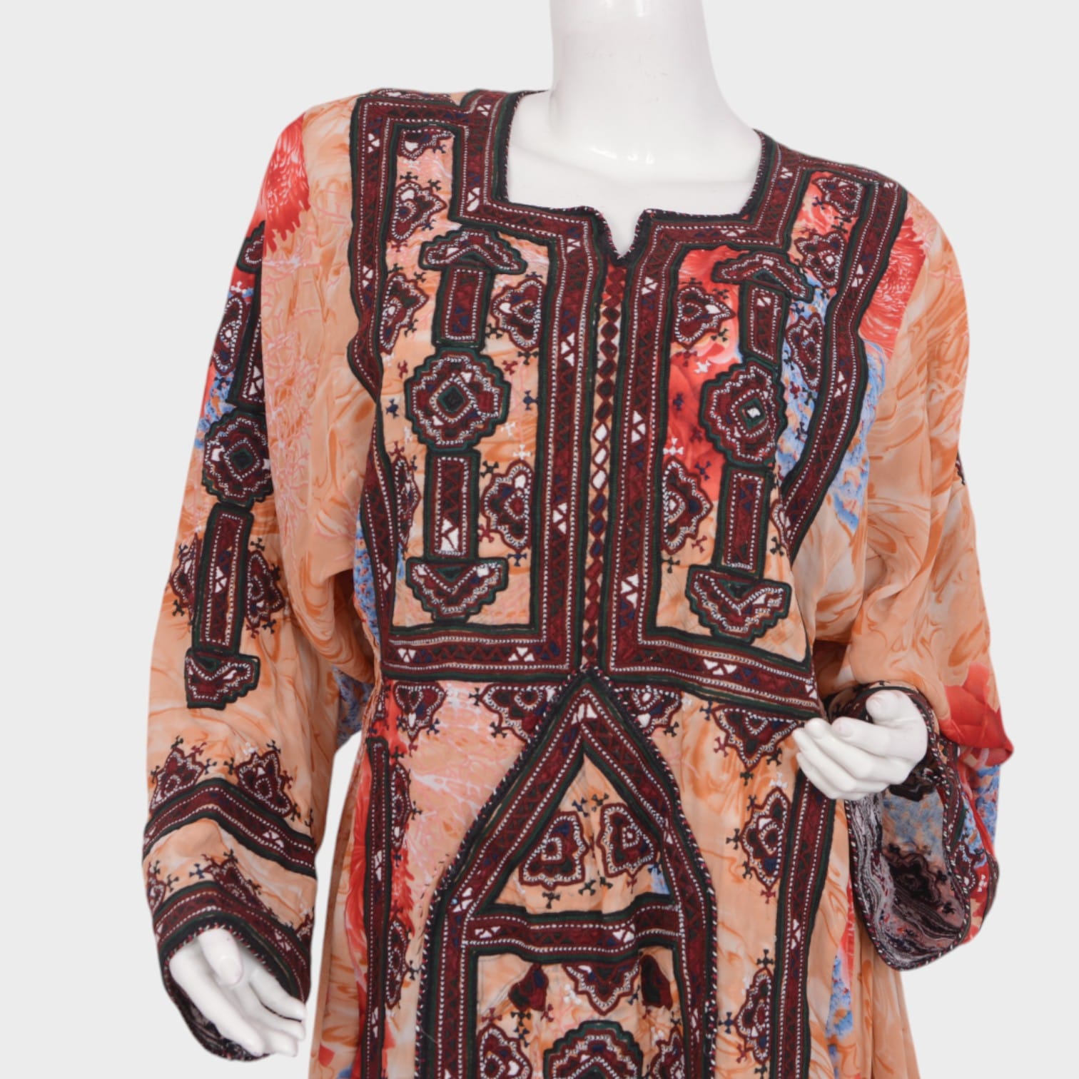 Rust Mirage Kuchi Dress