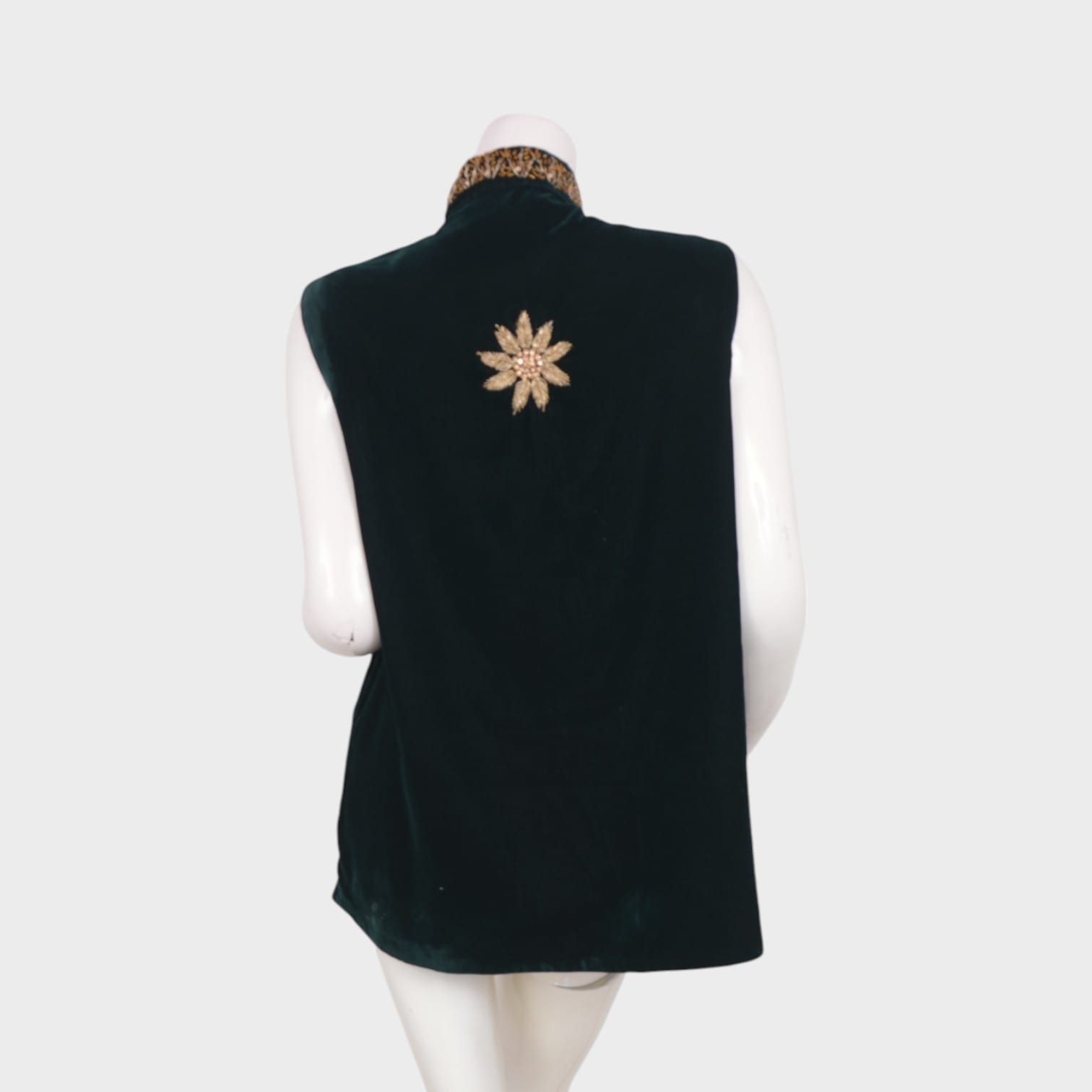 Emerald Royal Velvet Vest