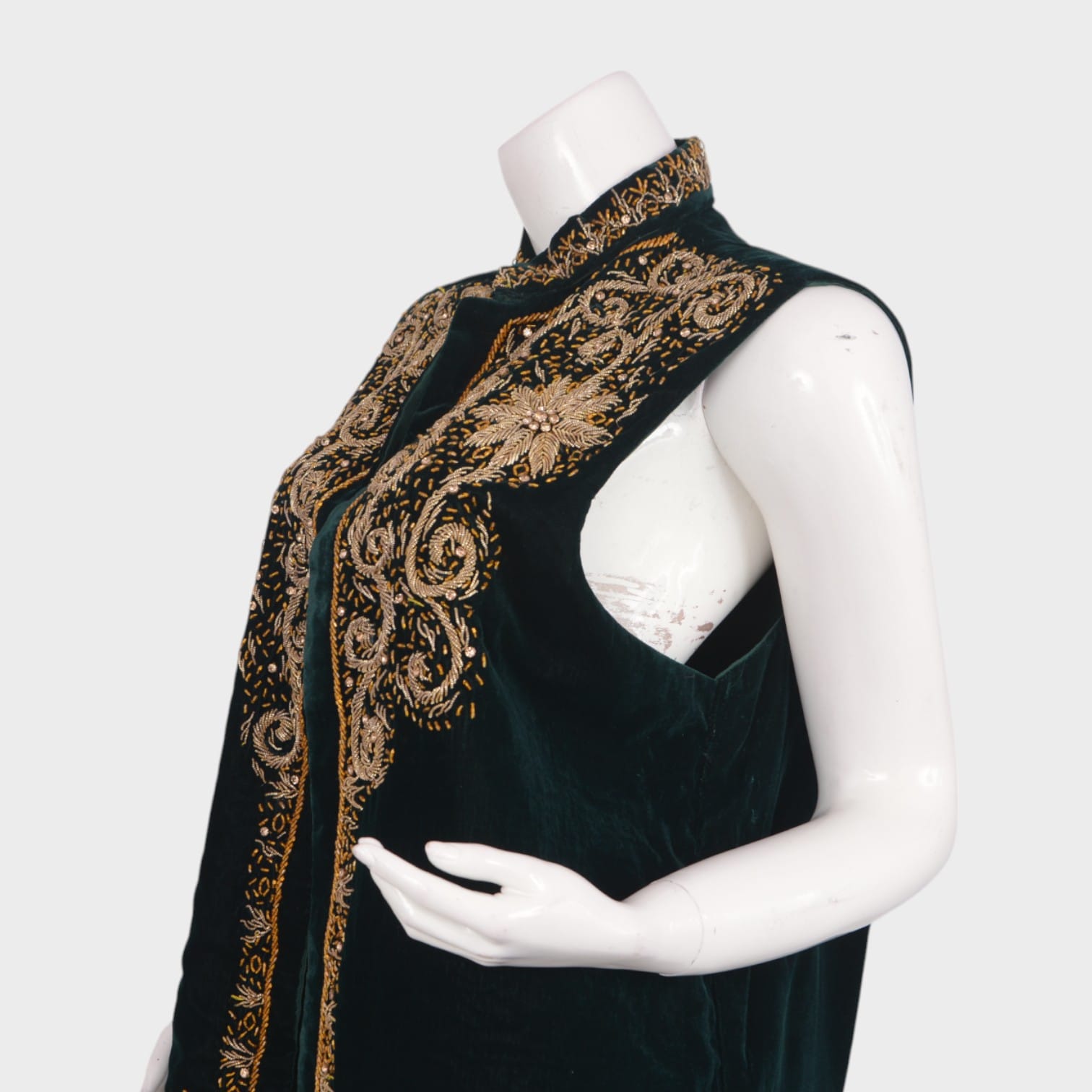 Emerald Royal Velvet Vest
