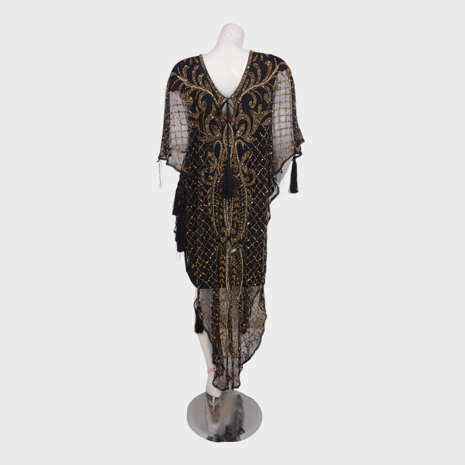 Golden Veil Kaftan Gown