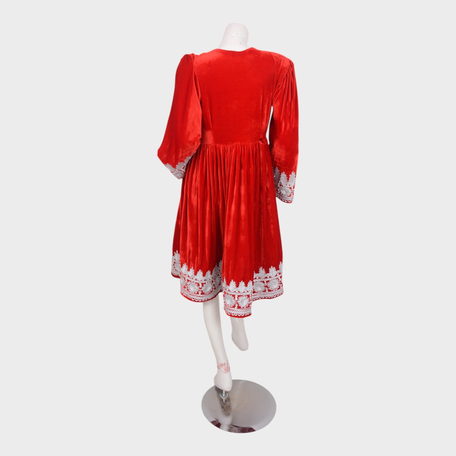 Ruby Charm Velvet Dress