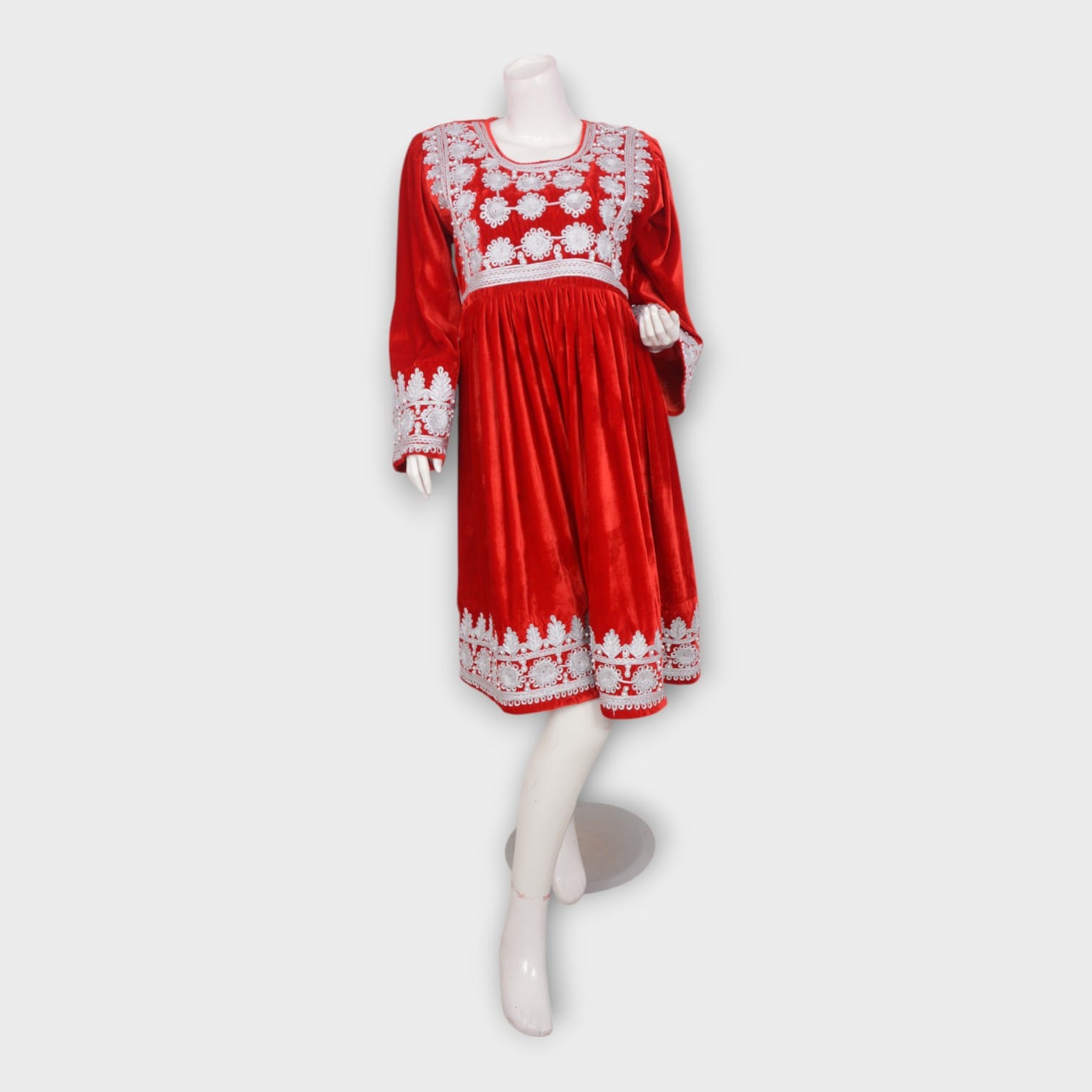 Ruby Charm Velvet Dress