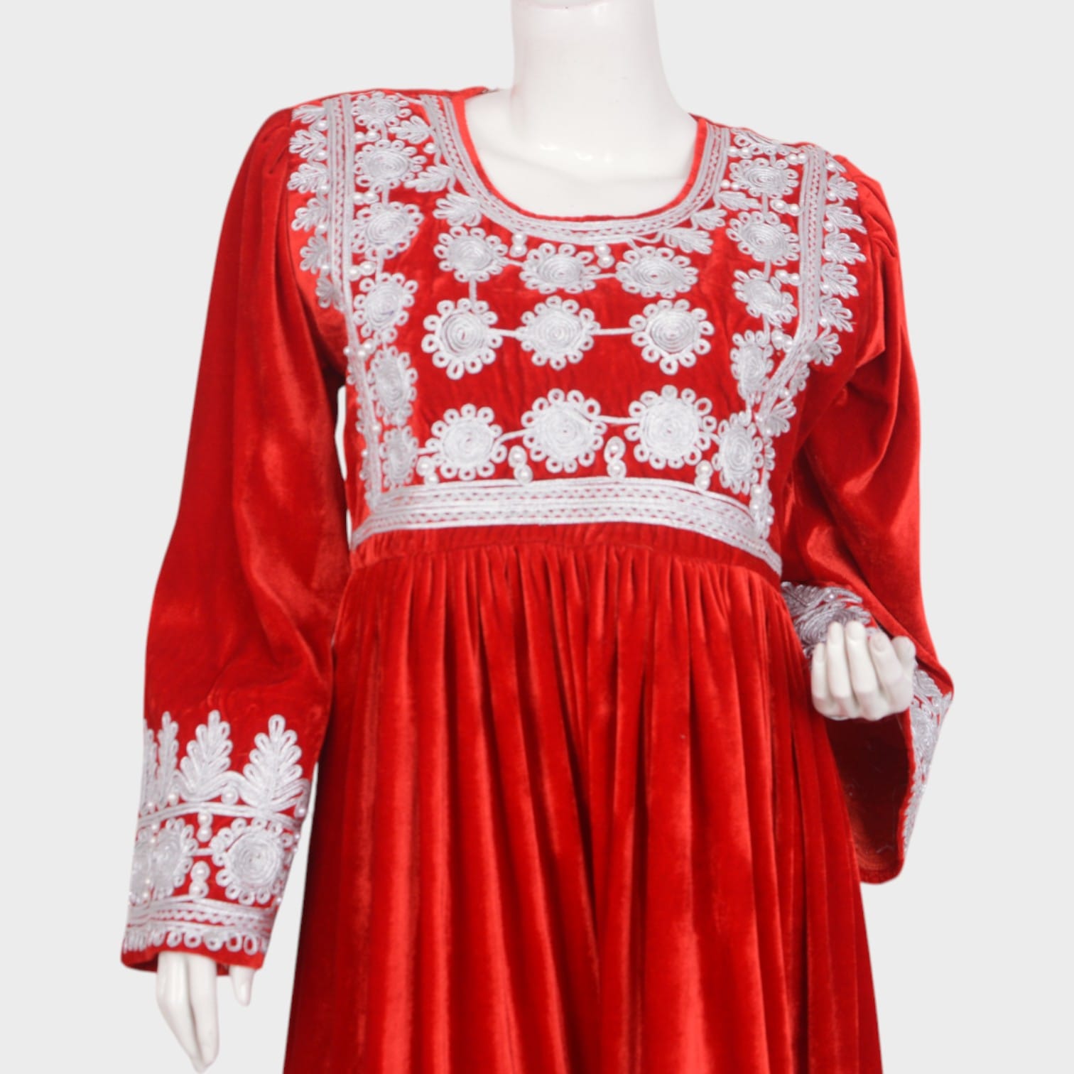 Ruby Charm Velvet Dress