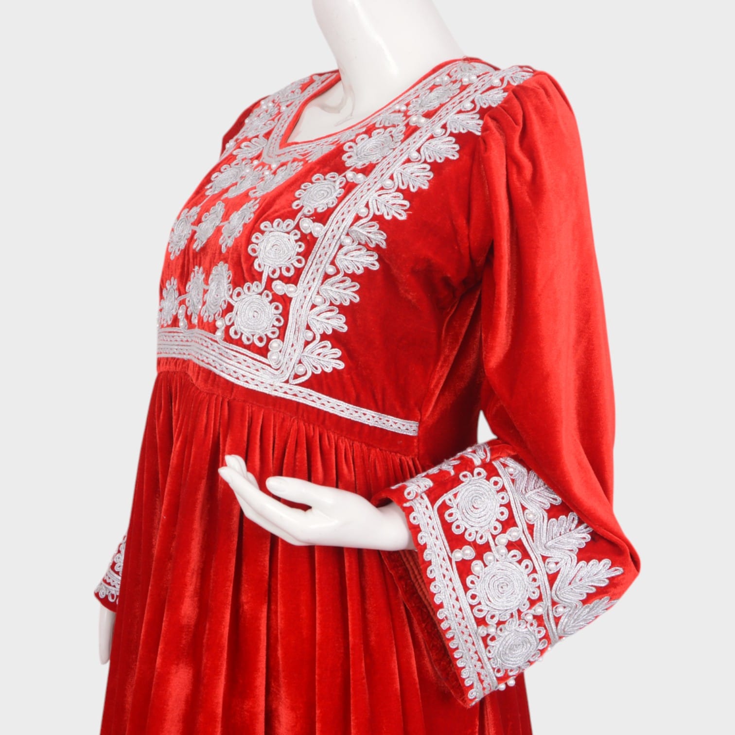 Ruby Charm Velvet Dress