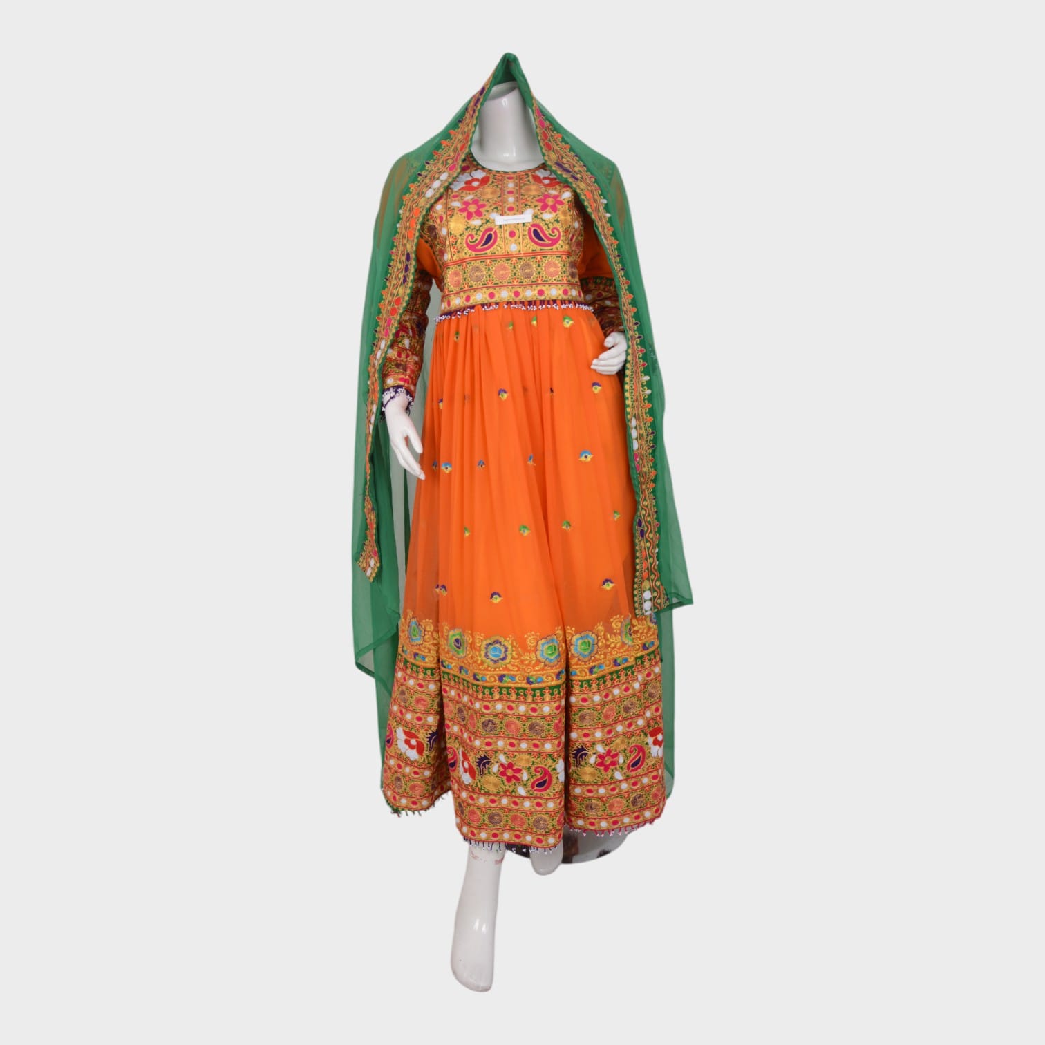 Surkh Gul Afghani Dress For women