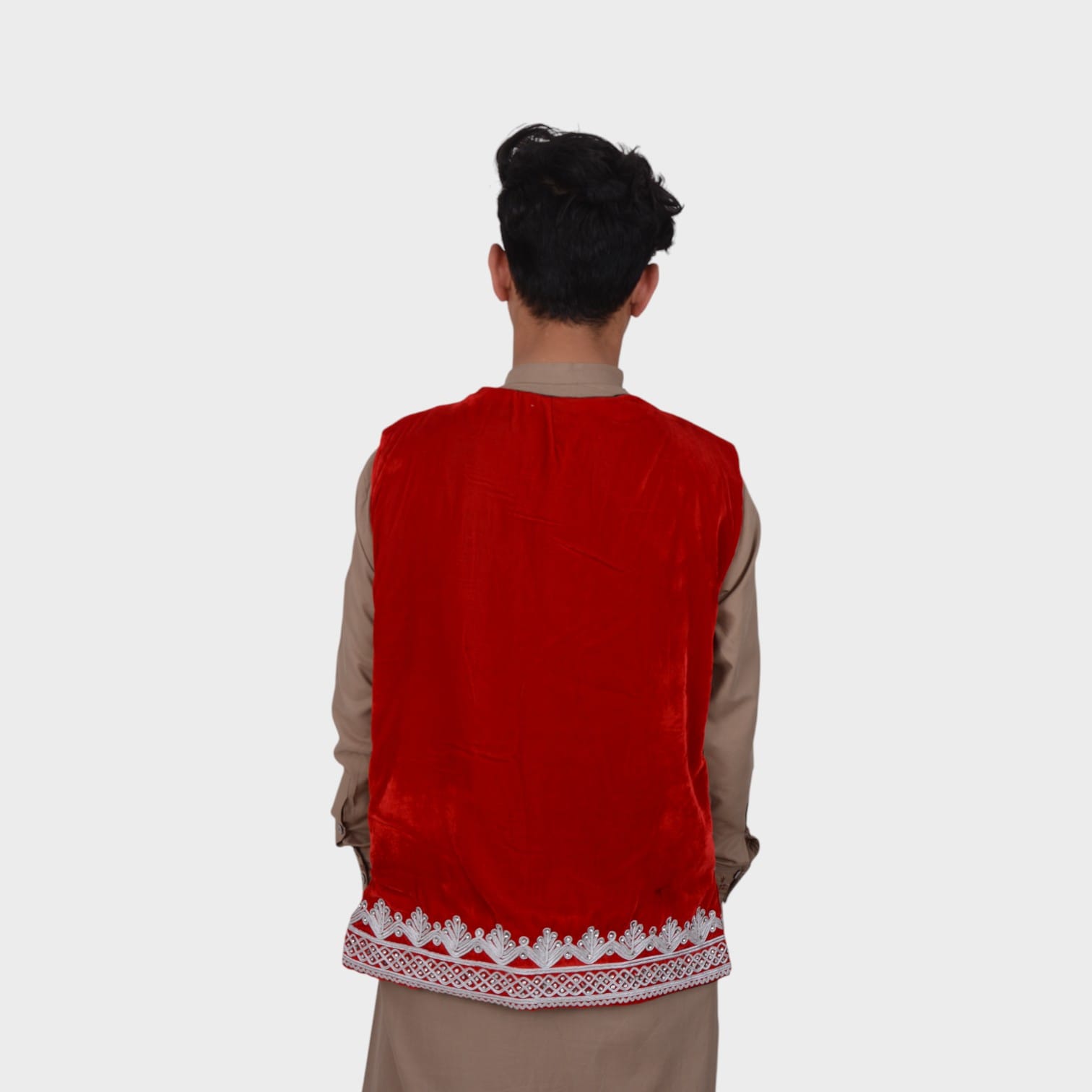 Velvet Red Waistcoat