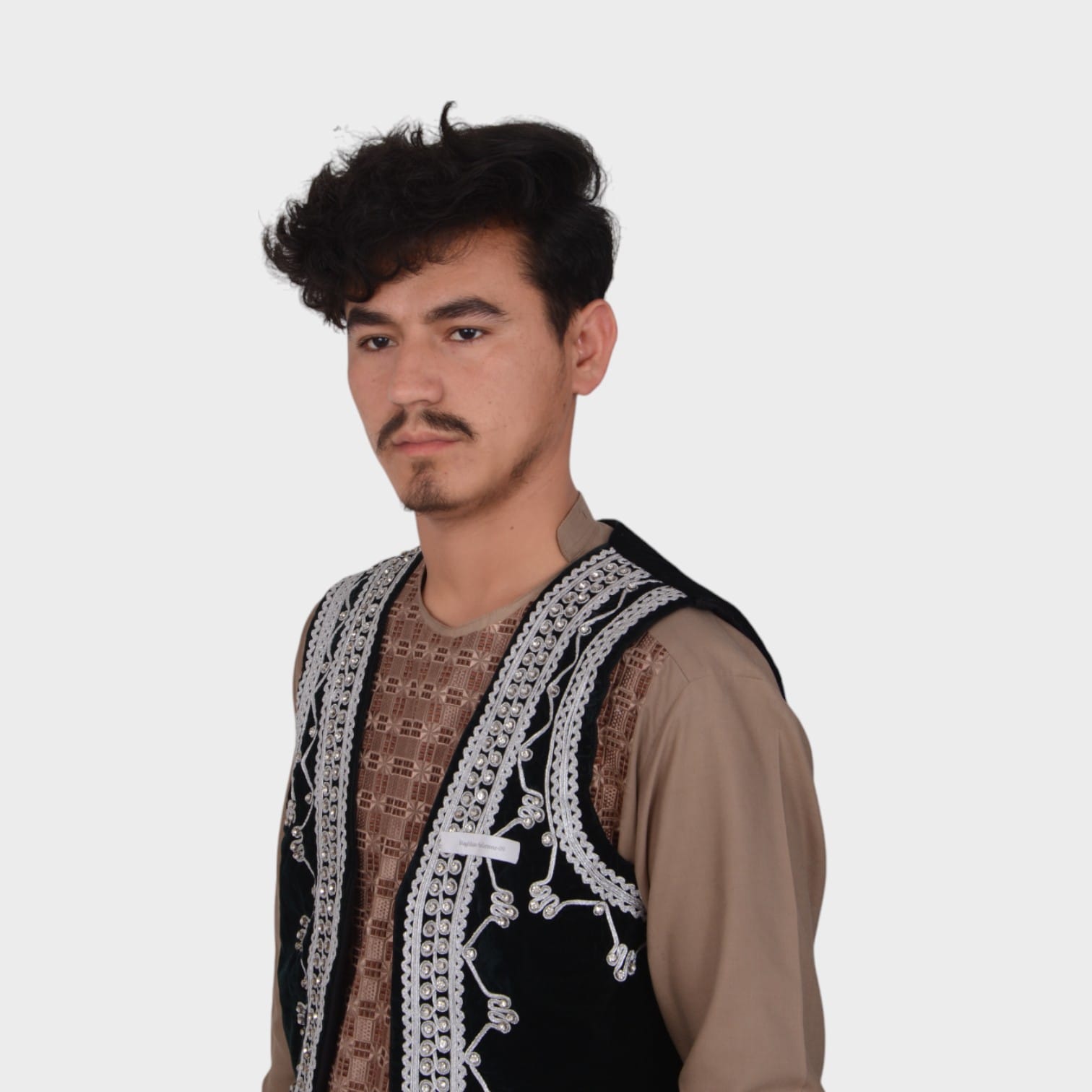 Velvet Waistcoat for men Afghani Siyah Kaarmen Waistcoat