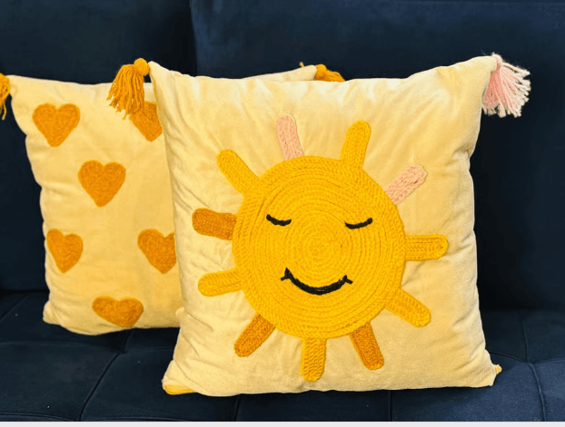 Pillow cover, Decorative Home Decor, Embroidery Floral Cushion Cover, Handmade