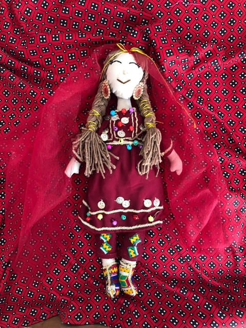Handmade Pashtun Bride Doll