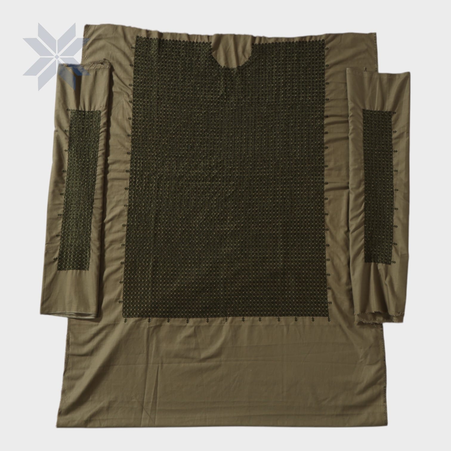 Siyahsabz Heritage Lining – Olive Stitch Edition