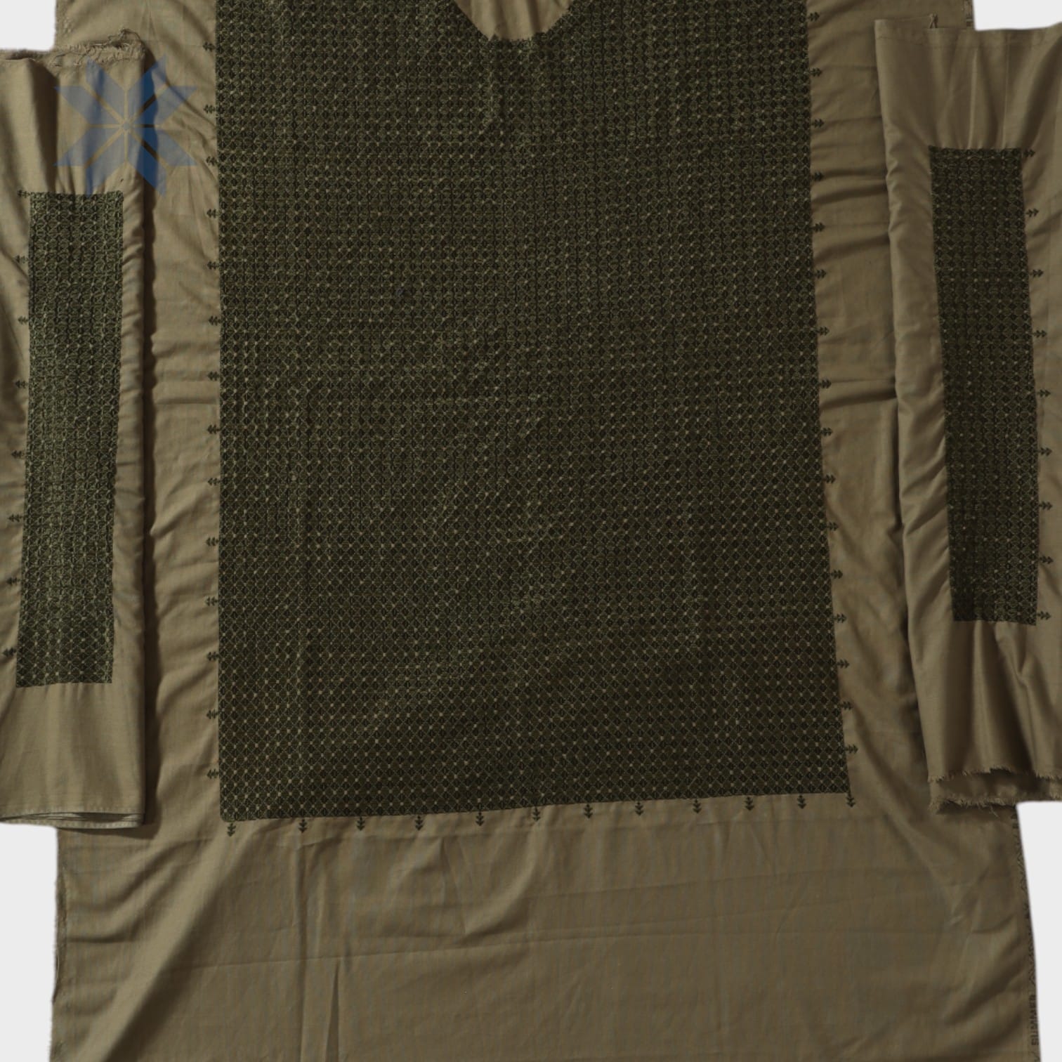 Siyahsabz Heritage Lining – Olive Stitch Edition