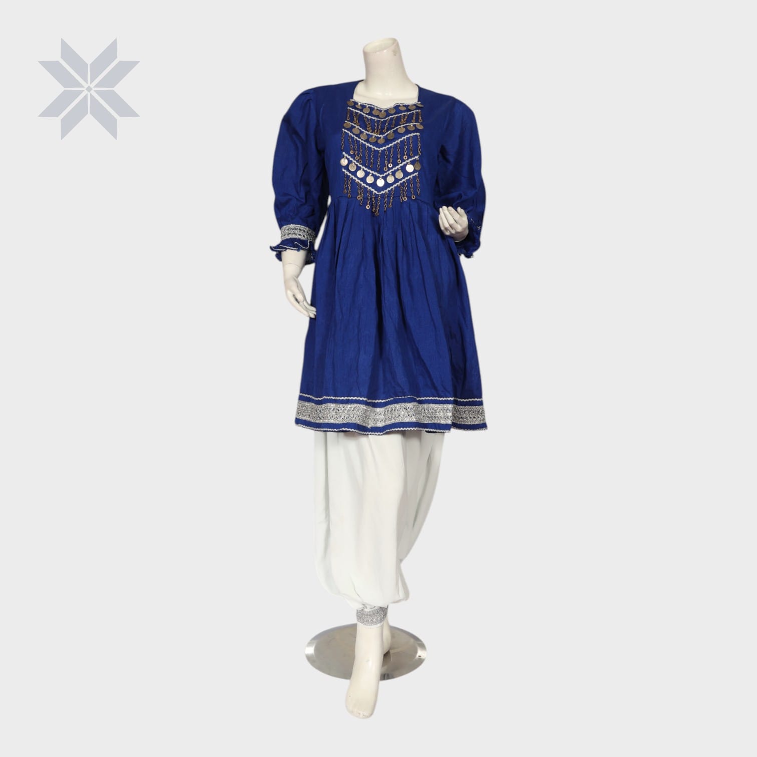 Ariana Coin Charm Set – Royal Blue & White Edition