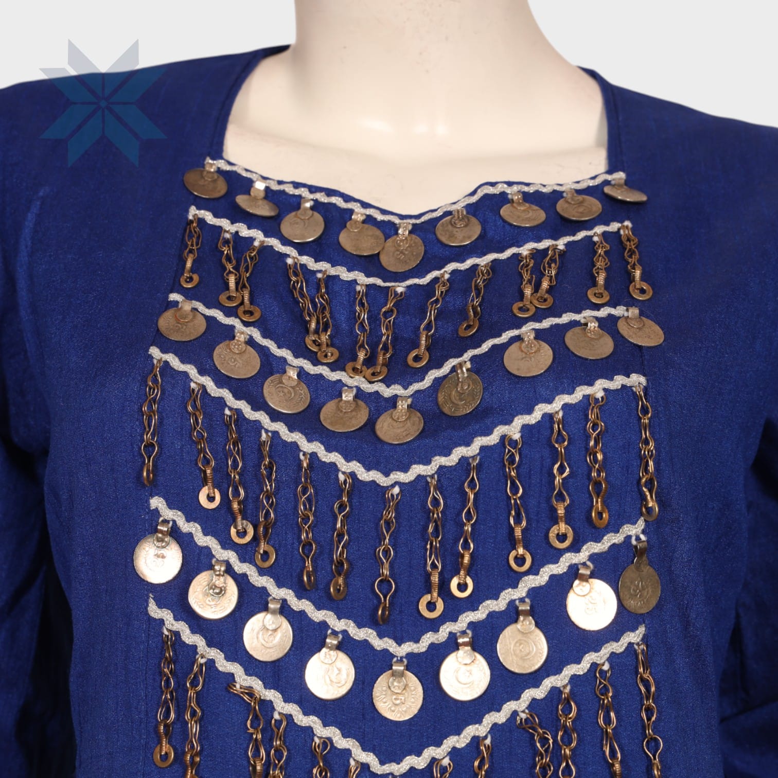 Ariana Coin Charm Set – Royal Blue & White Edition