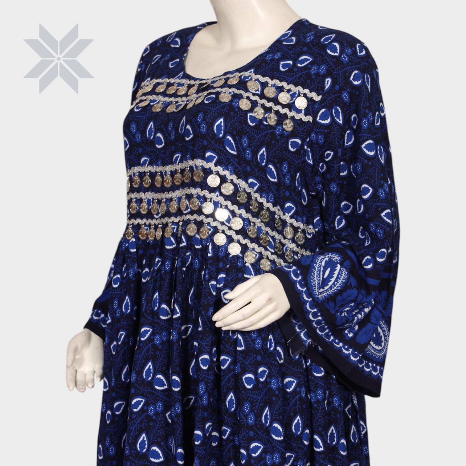 Mahsa Indigo Dress – Mirror Work Edition