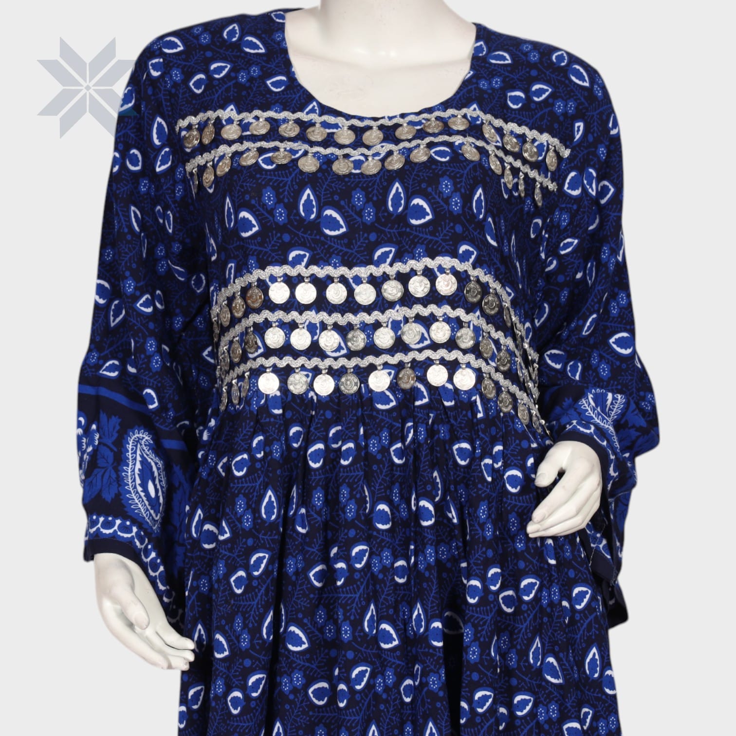 Mahsa Indigo Dress – Mirror Work Edition