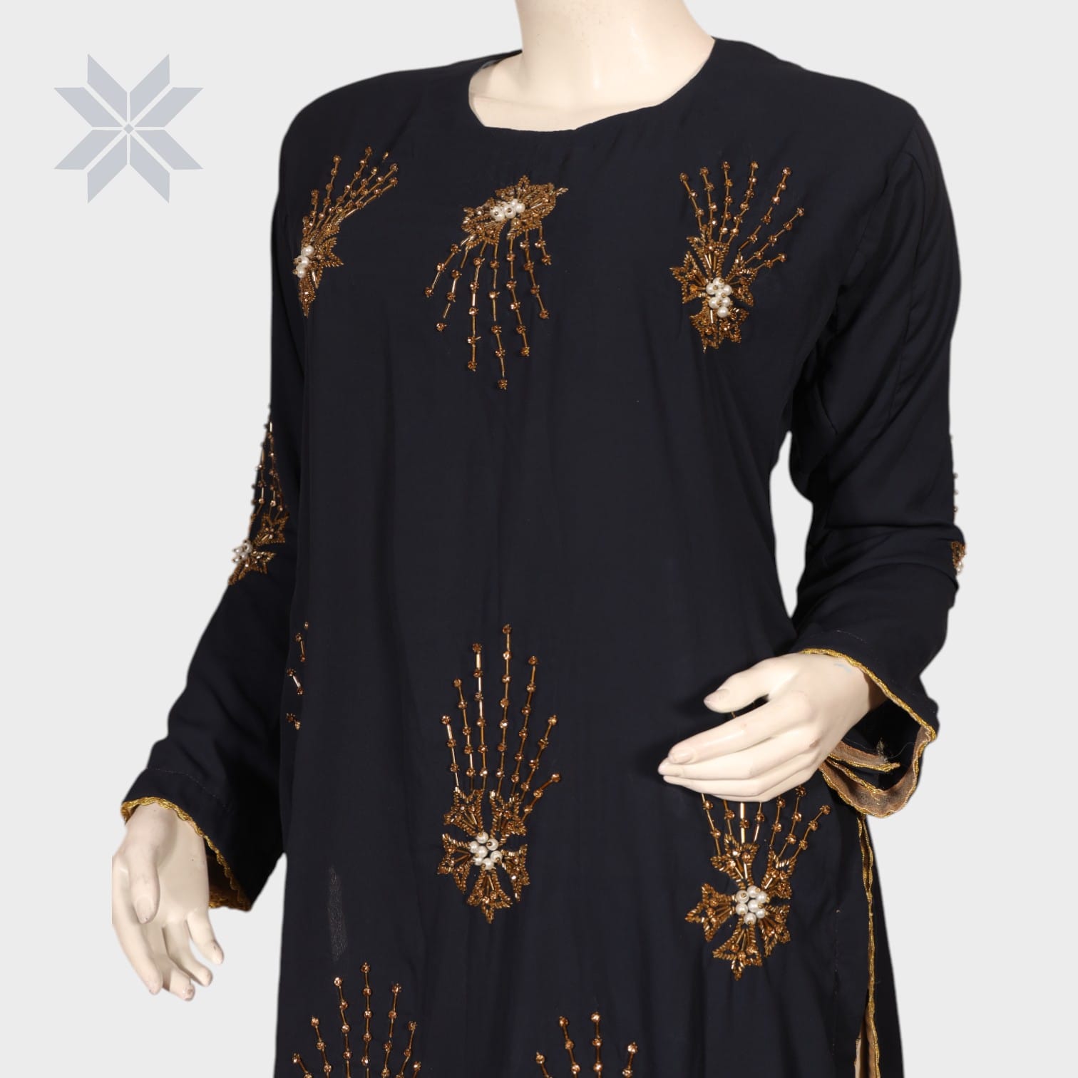 Zamzama Midnight Embroidered Tunic