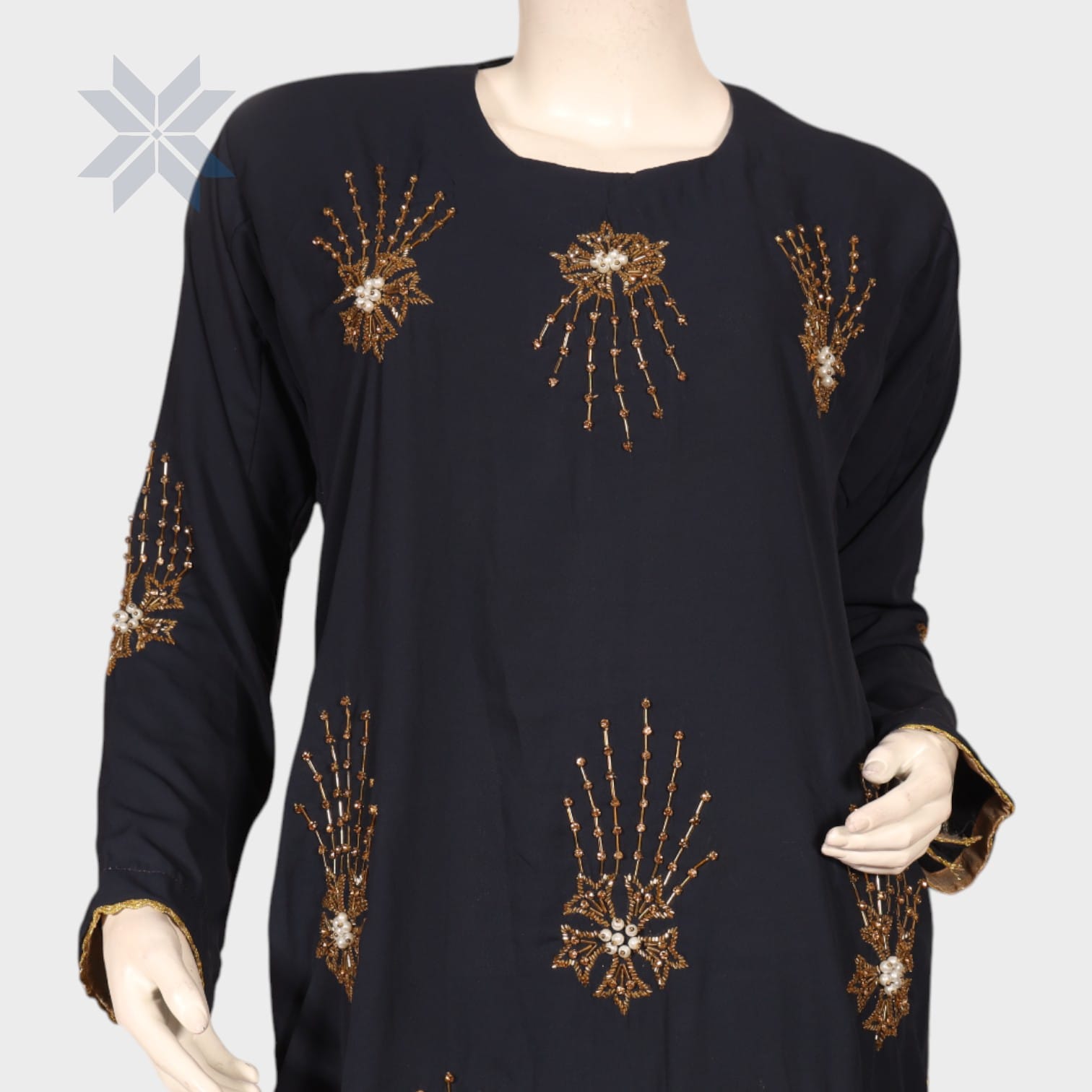 Zamzama Midnight Embroidered Tunic