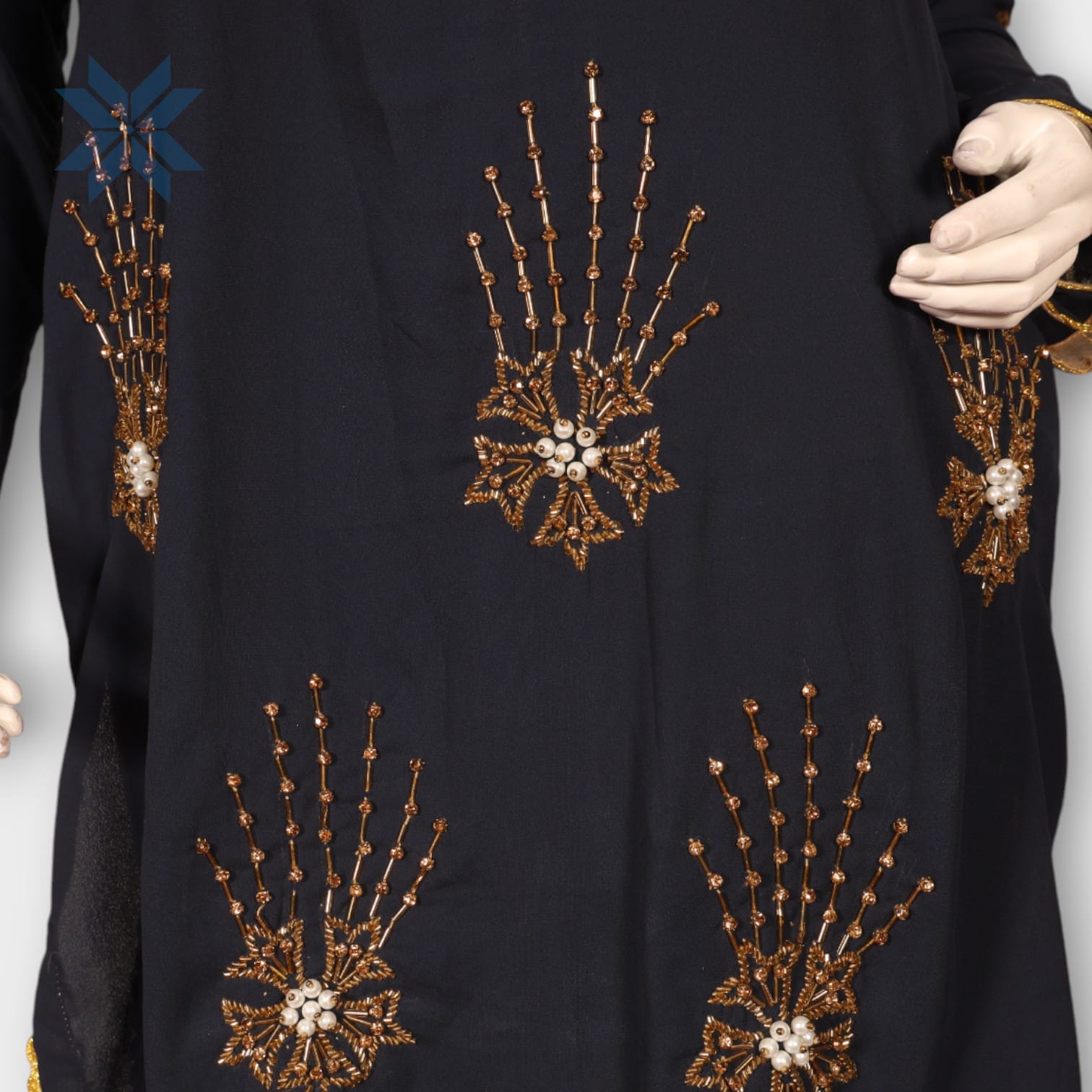 Zamzama Midnight Embroidered Tunic