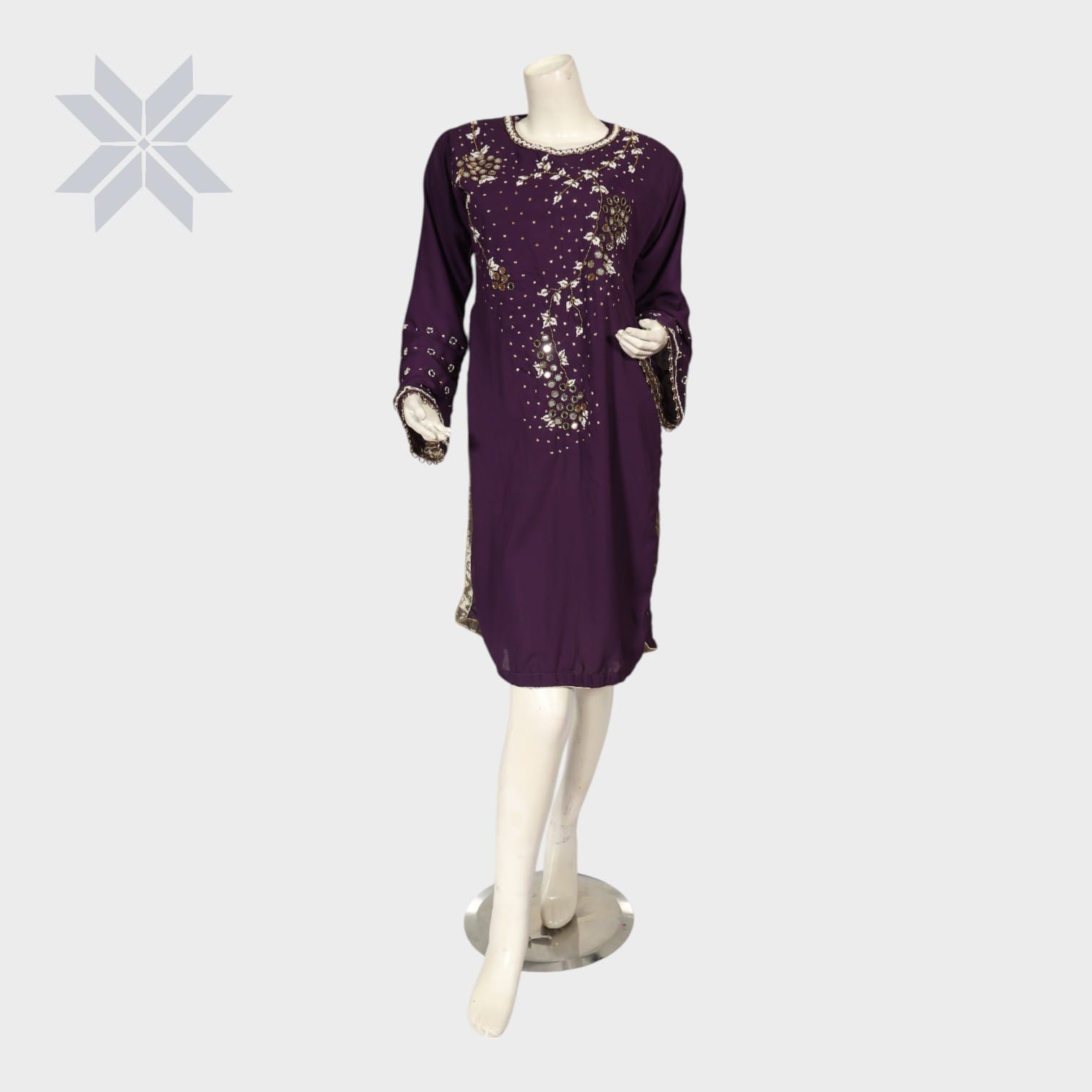Noorani Plum Sequin Tunic