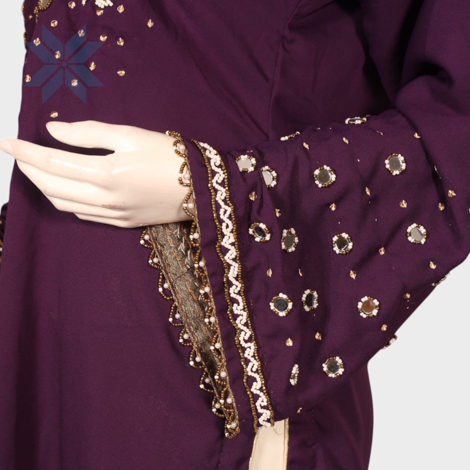 Noorani Plum Sequin Tunic