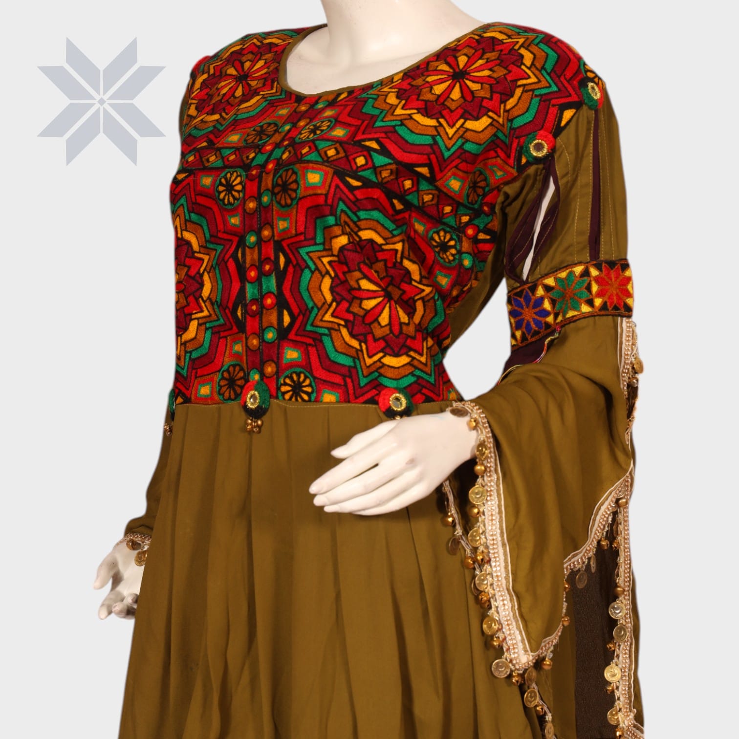 Zuleikha Mosaic Embroidered Dress Set