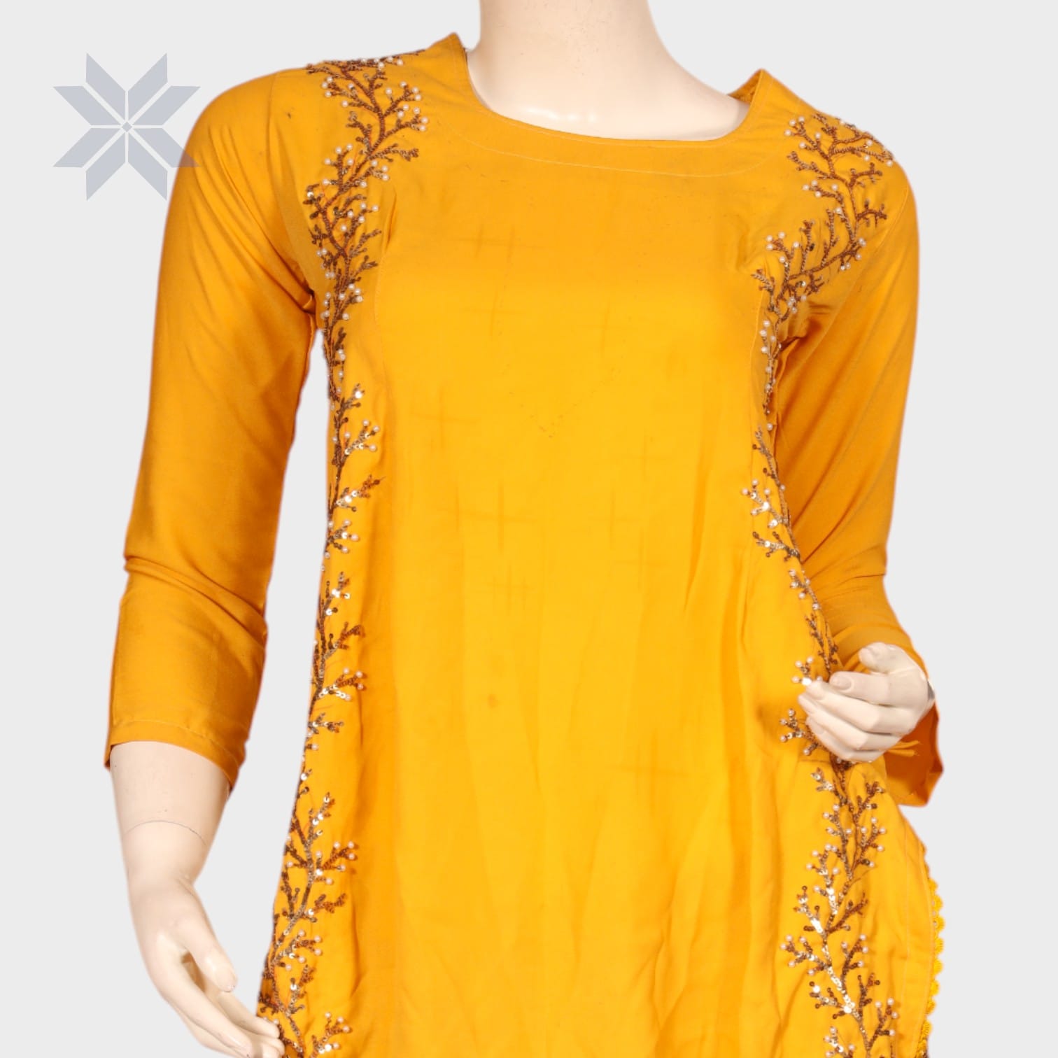 Zarnigar Mustard Glam Ensemble