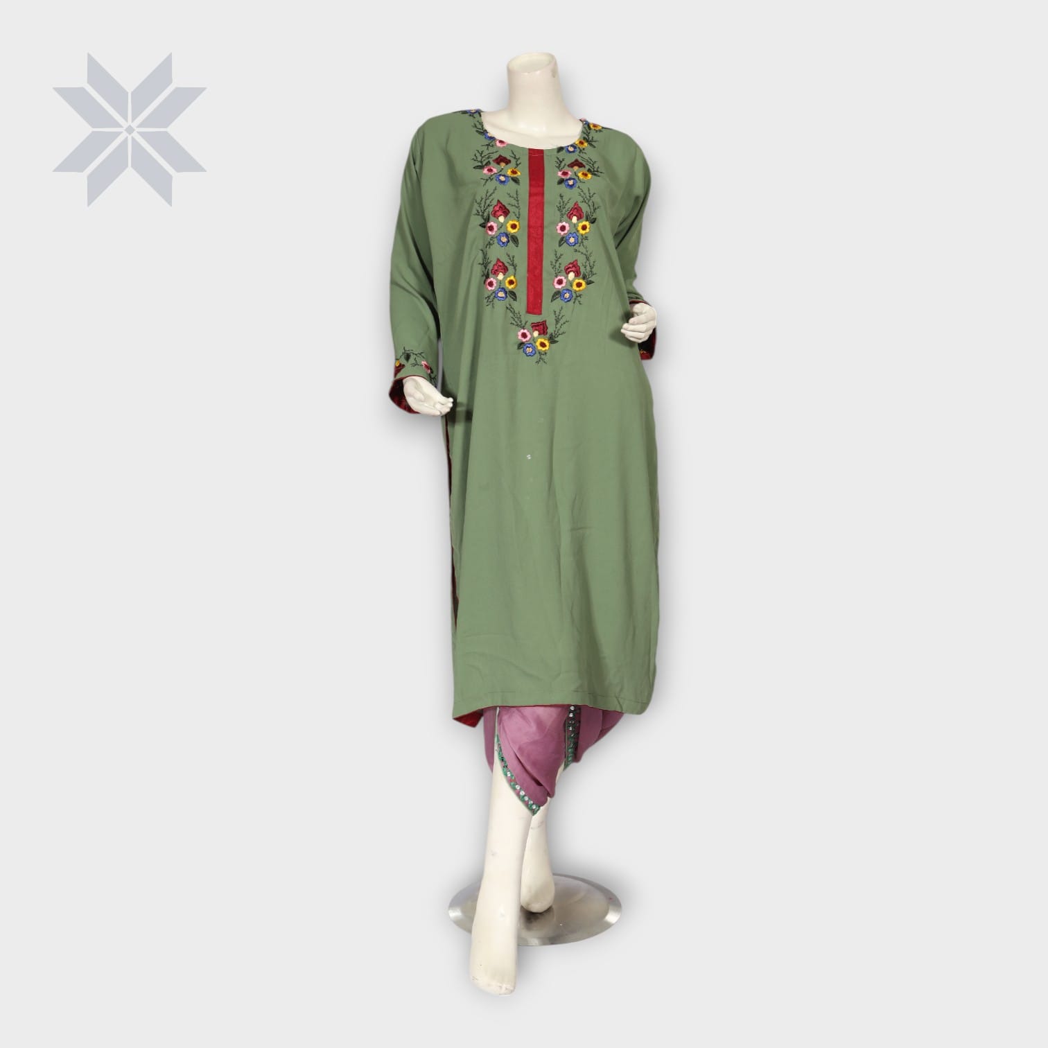 Sabz Gul Classic Embroidered Set